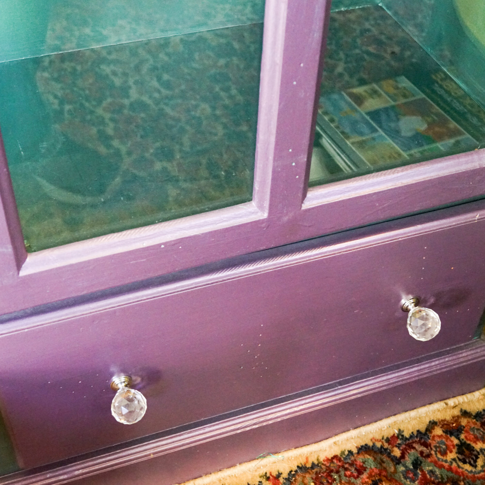 Contemporary Hand Painted Display Cabinet