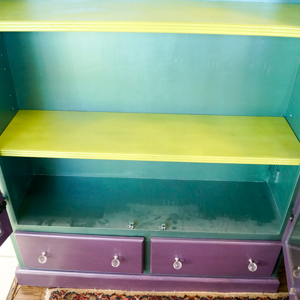 Contemporary Hand Painted Display Cabinet