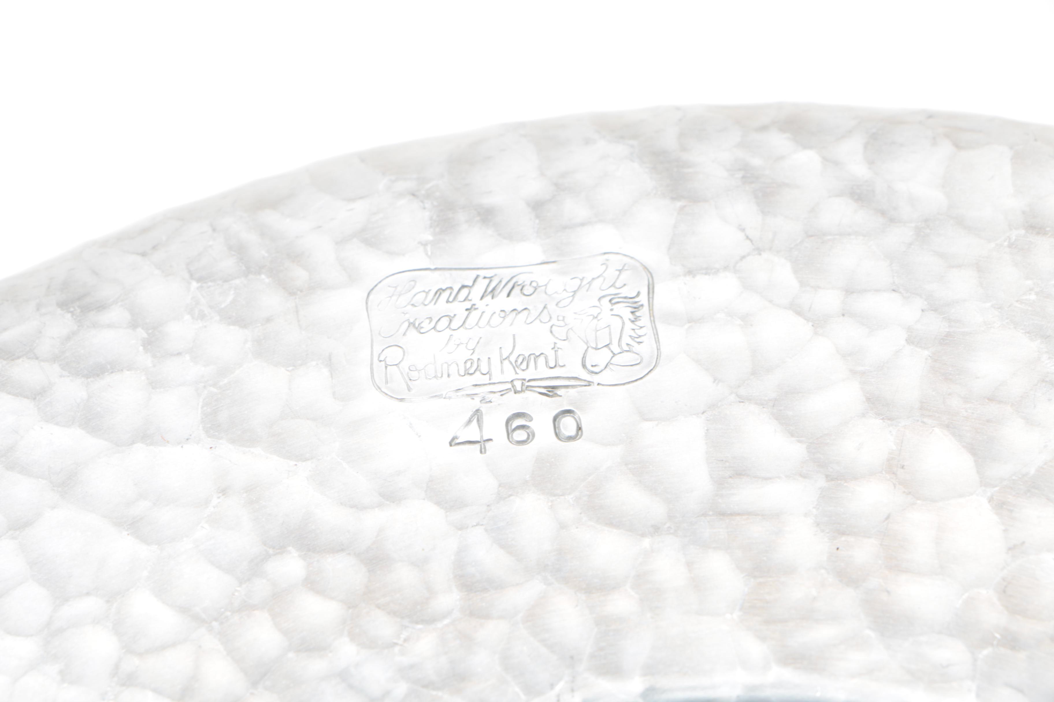 Rodney Kent and Others Hand Wrought Aluminum Servingware