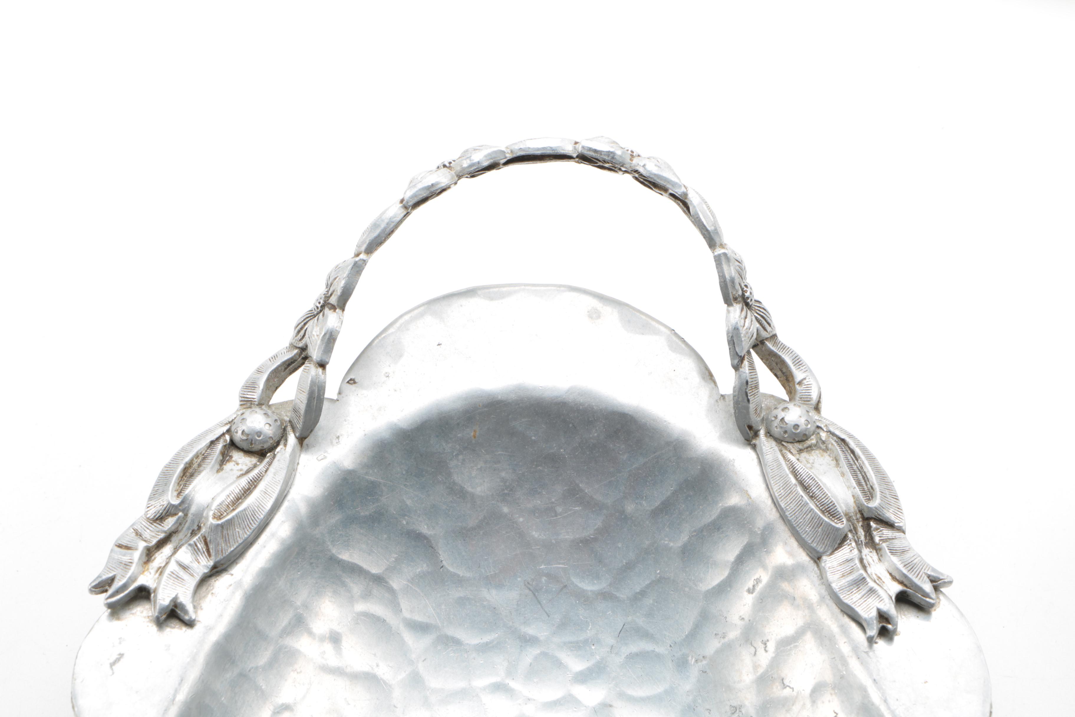 Rodney Kent and Others Hand Wrought Aluminum Servingware