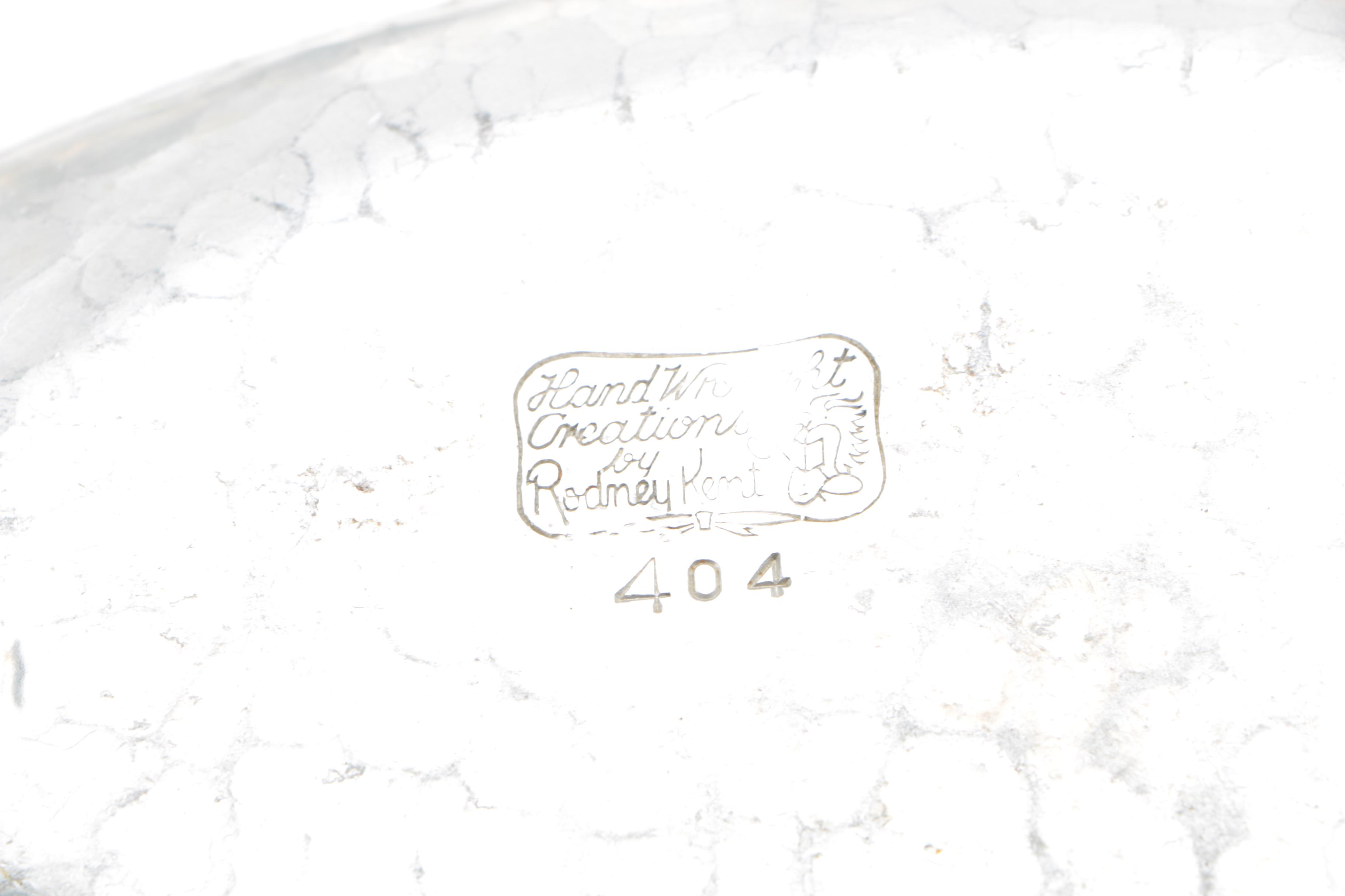 Rodney Kent and Others Hand Wrought Aluminum Servingware