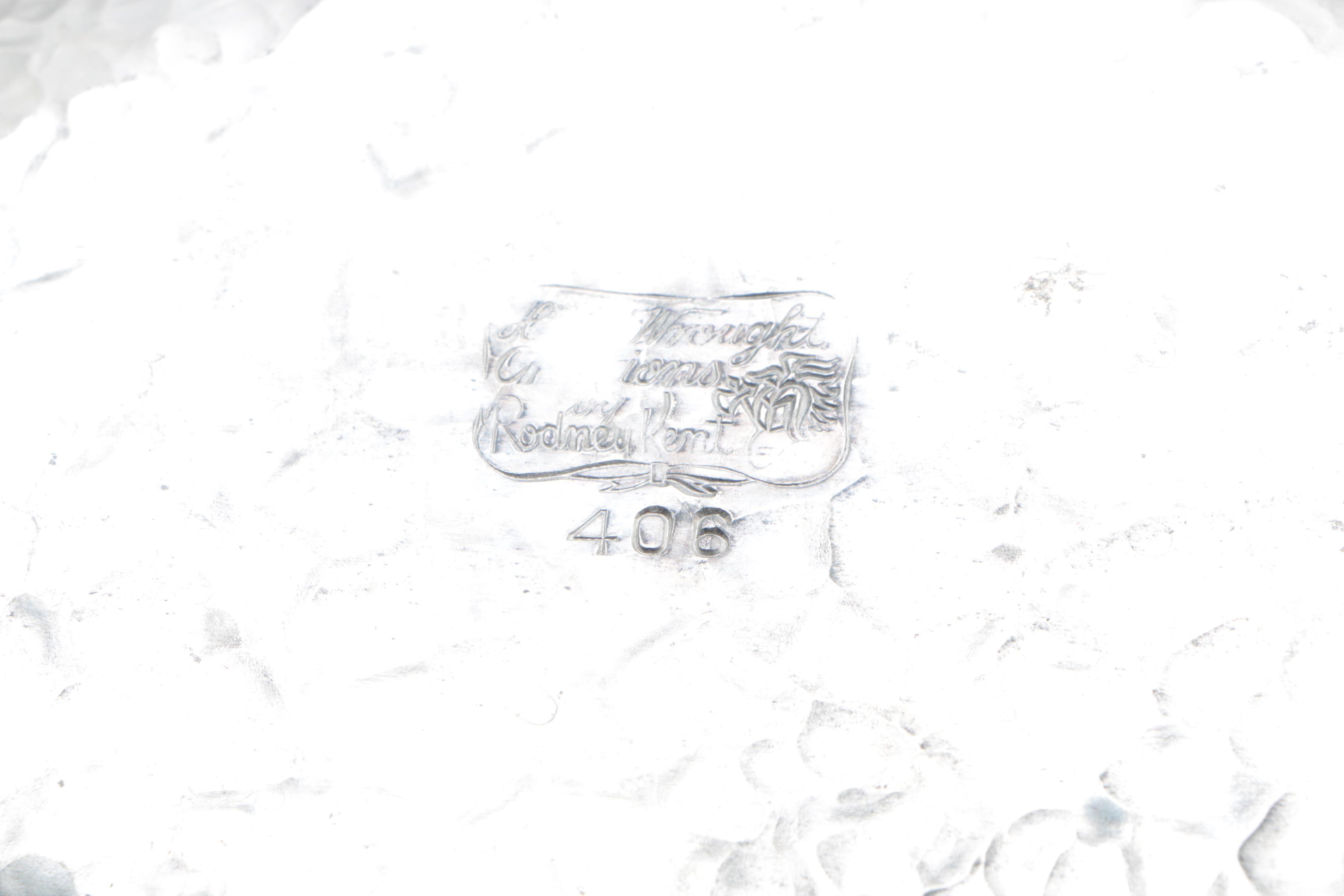 Rodney Kent and Others Hand Wrought Aluminum Servingware