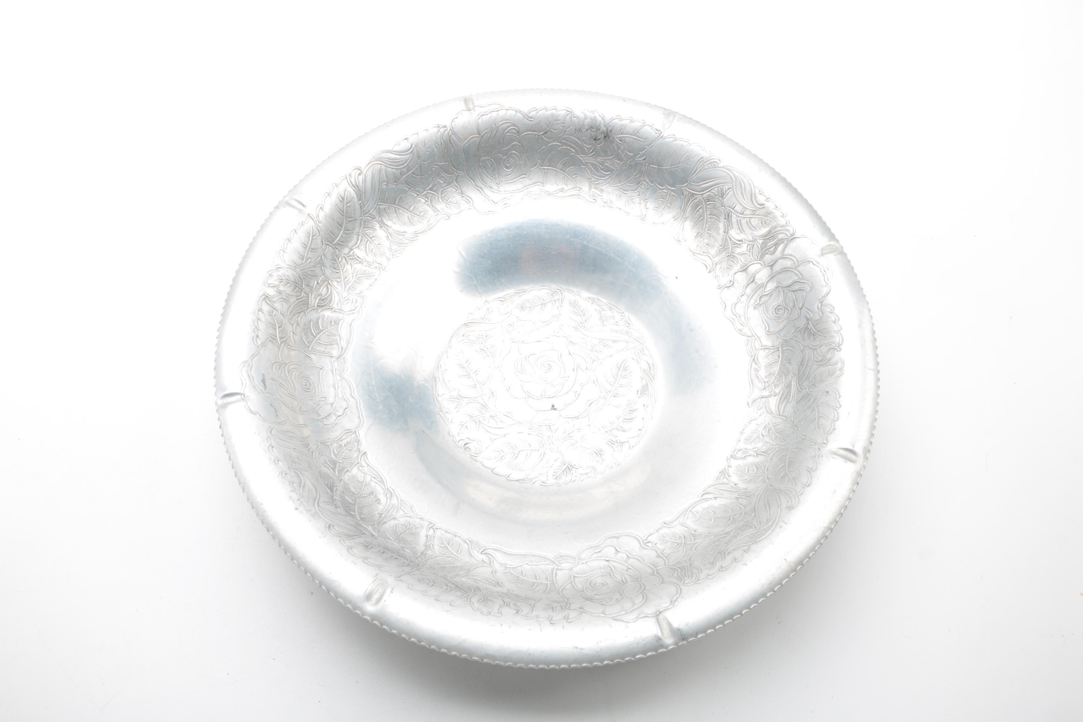 Rodney Kent and Others Hand Wrought Aluminum Servingware