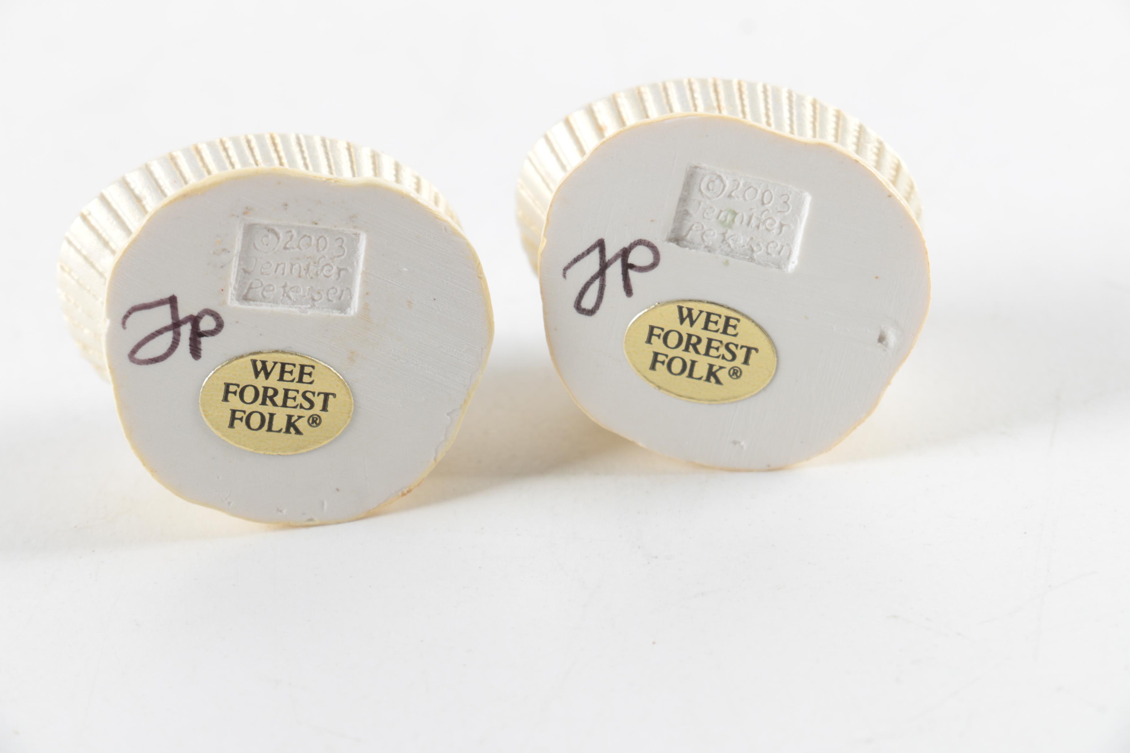 Vintage Wee Forest Folk Hand Sculpted Clay Mouse Figurines