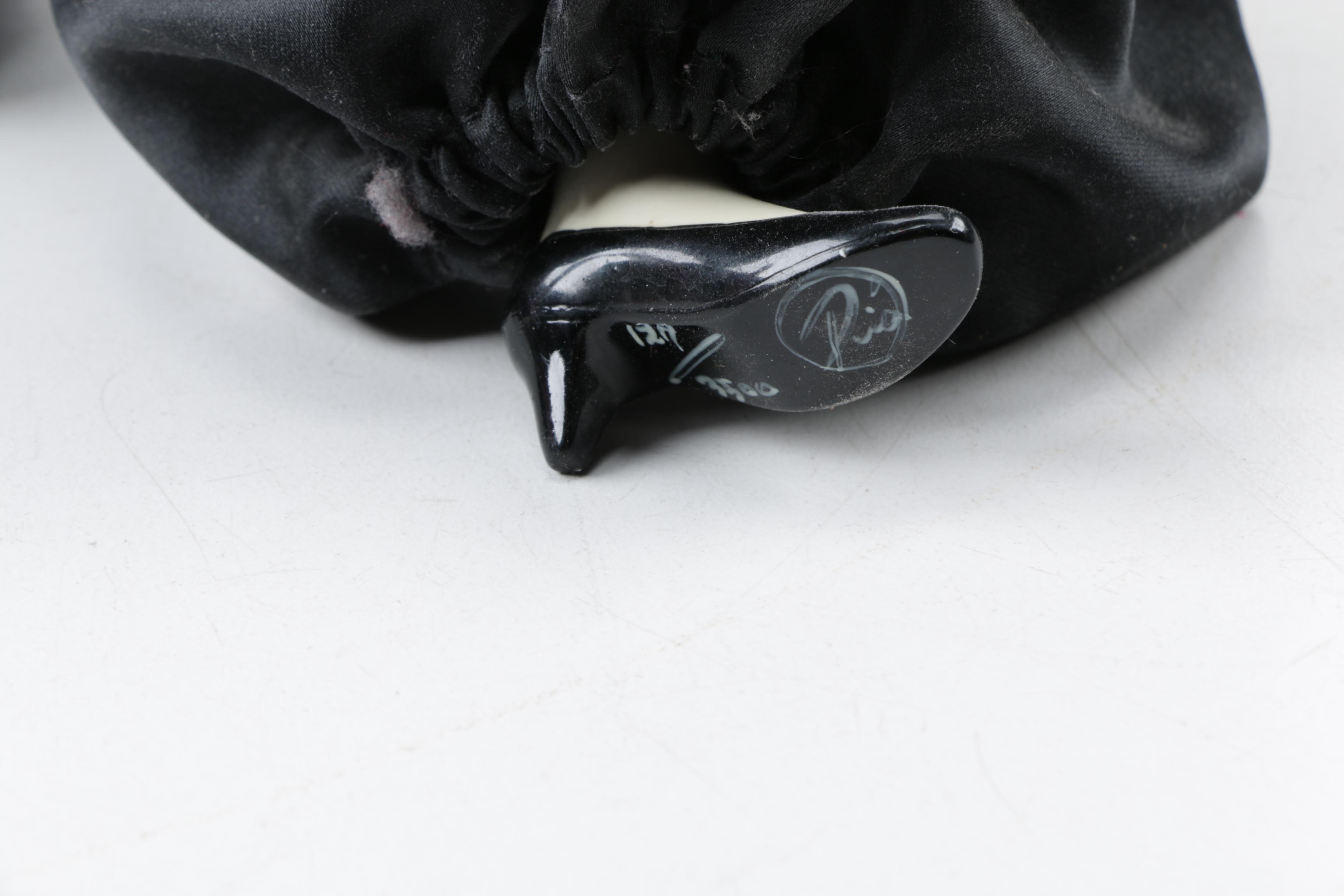 Vintage Pia Pierrot Mime and Blonde Boy Porcelain Dolls