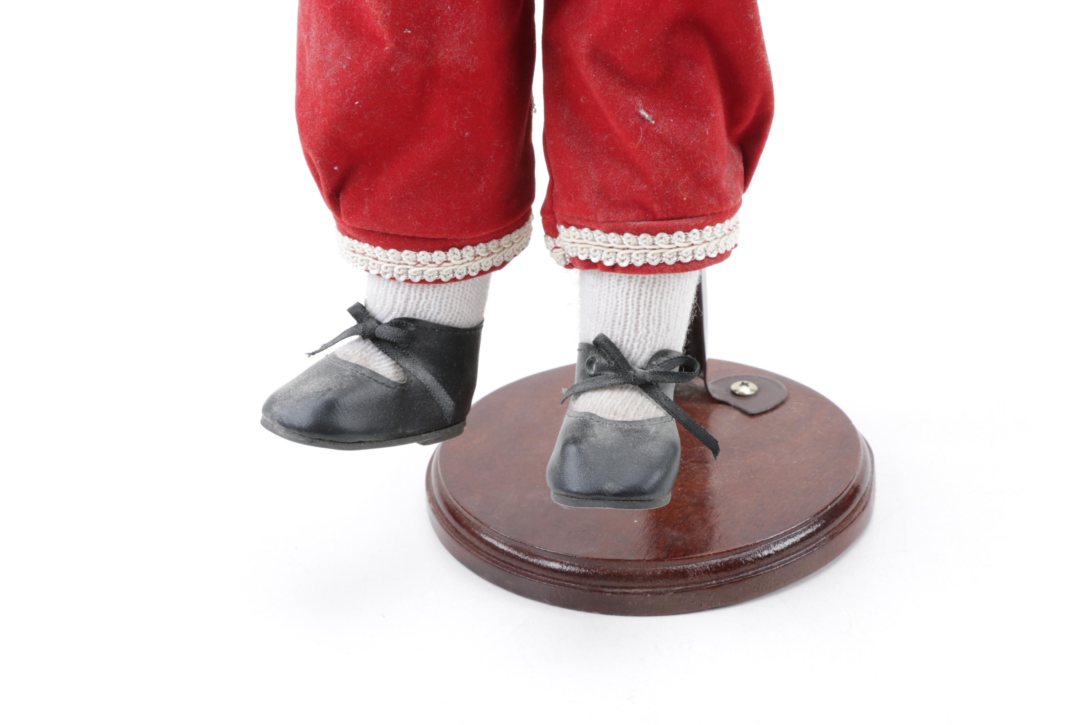 Vintage Pia Pierrot Mime and Blonde Boy Porcelain Dolls