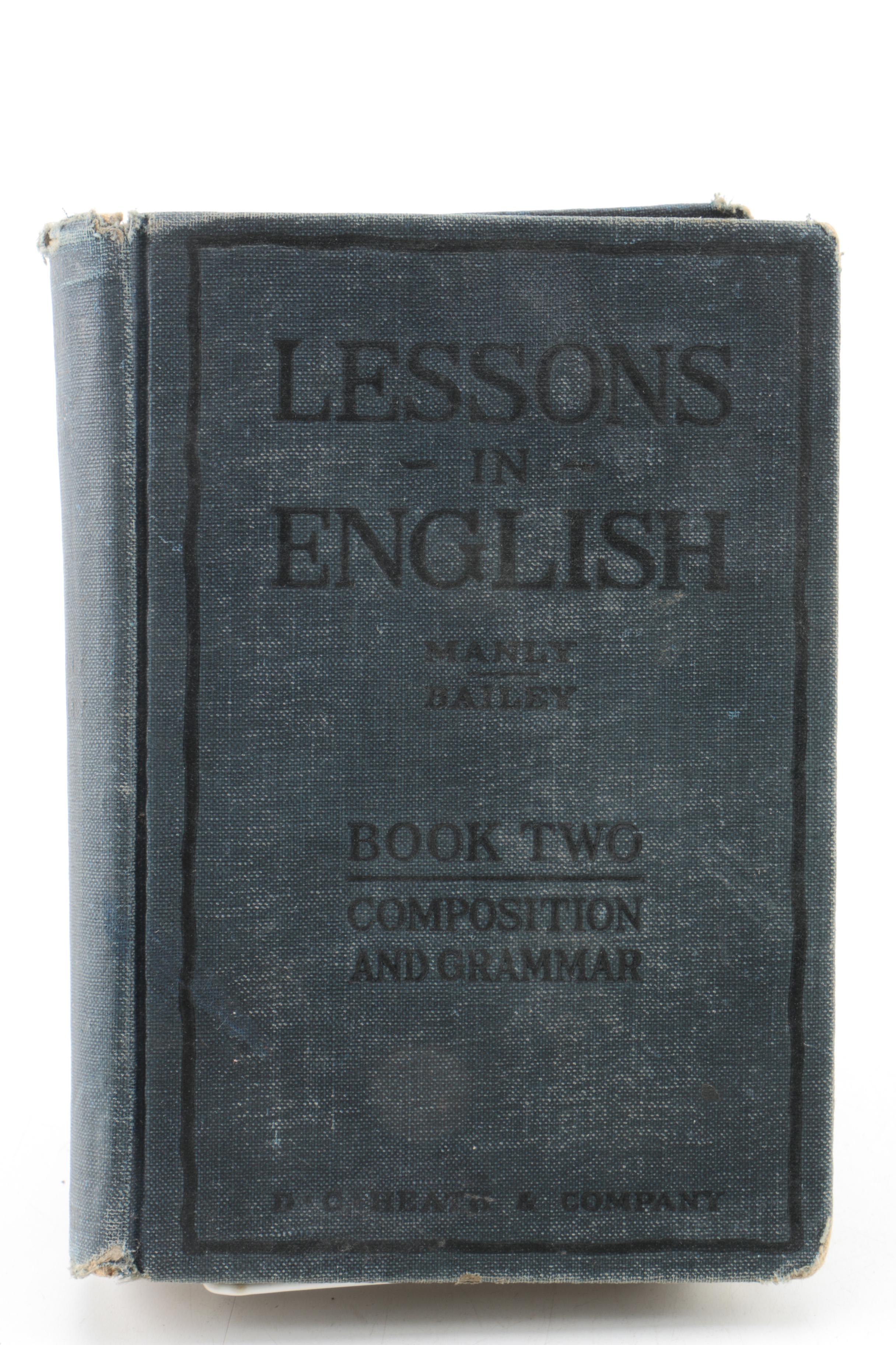 Vintage Schoolbooks Including "Physiology and Hygiene"