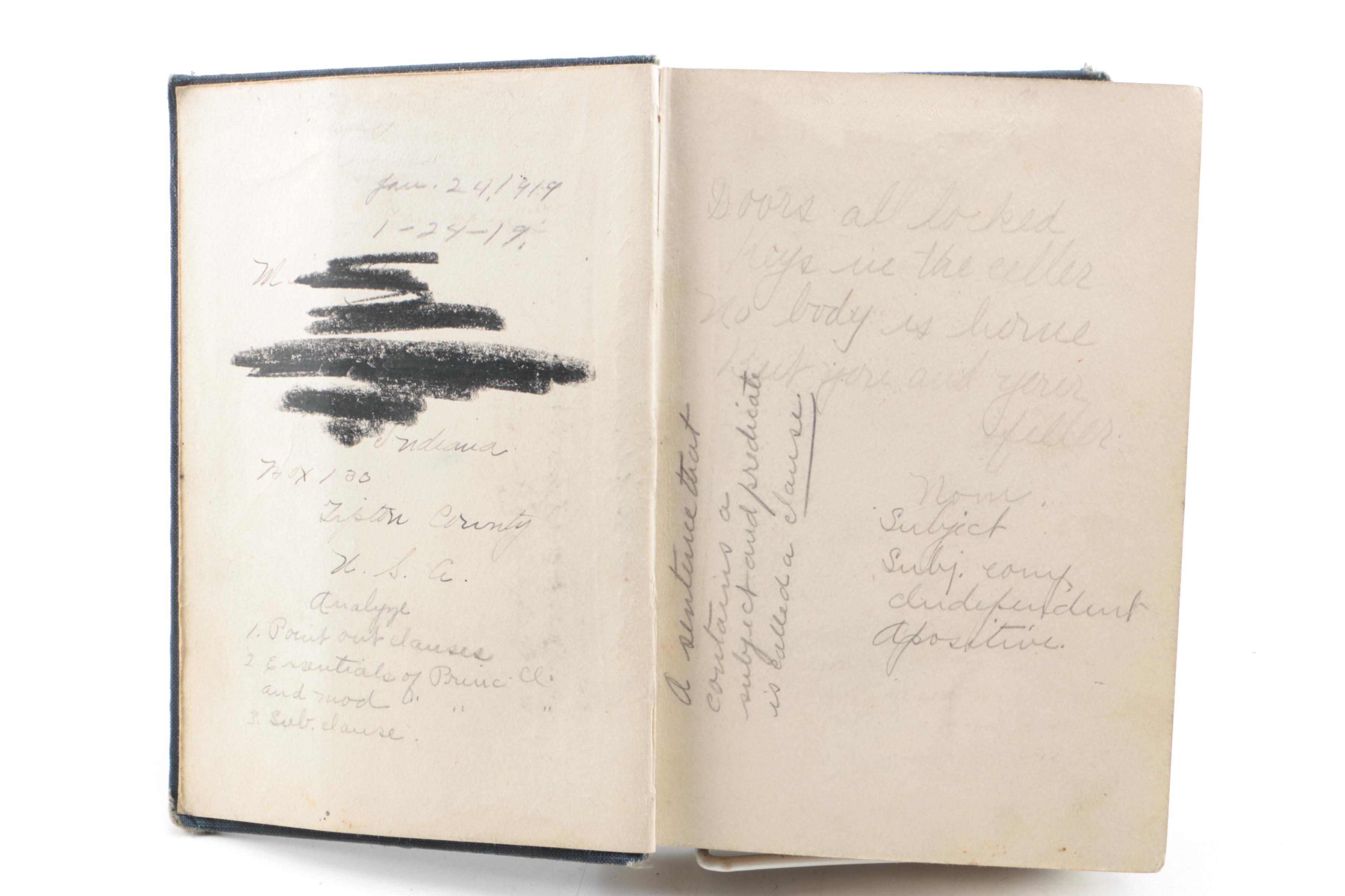 Vintage Schoolbooks Including "Physiology and Hygiene"