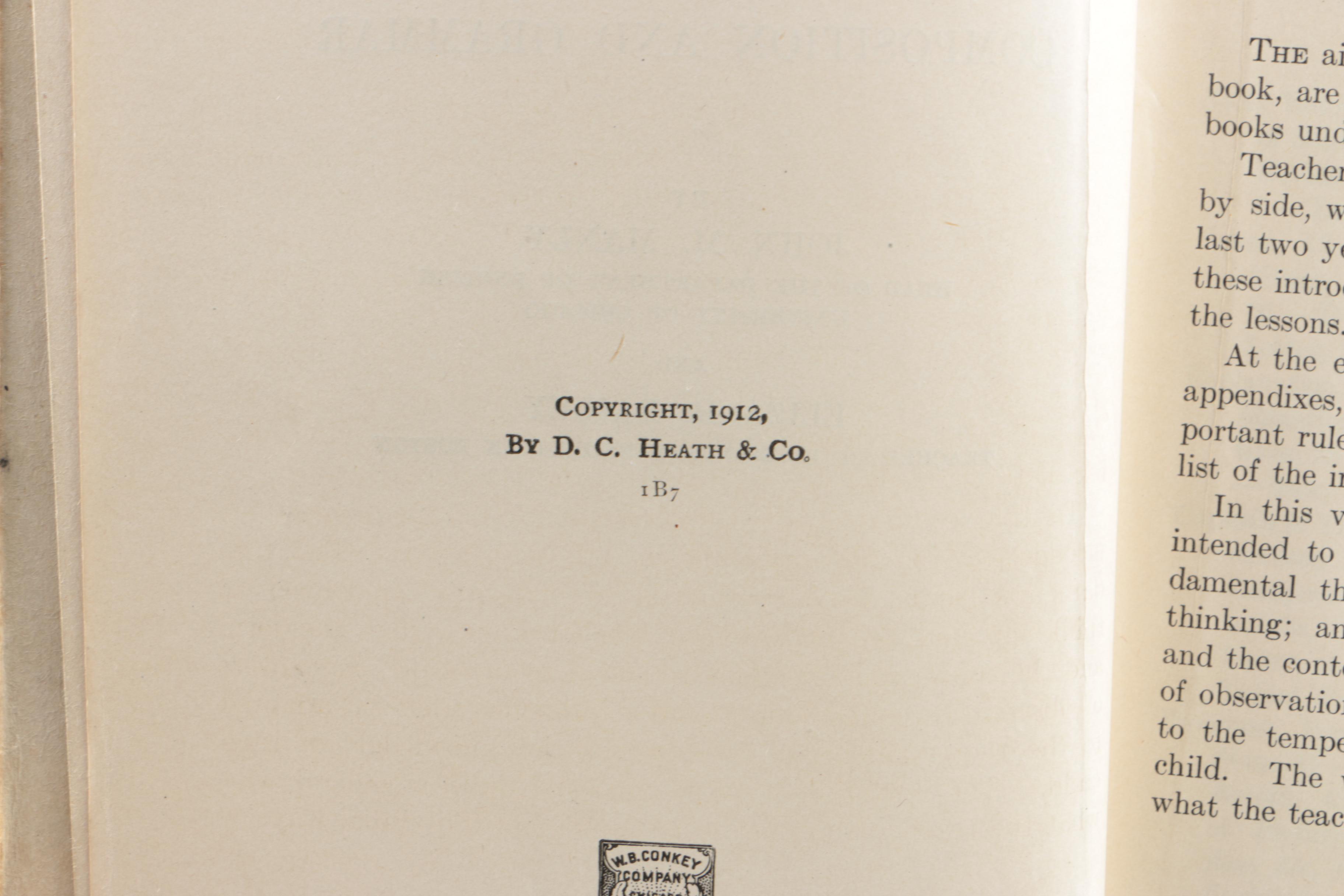 Vintage Schoolbooks Including "Physiology and Hygiene"