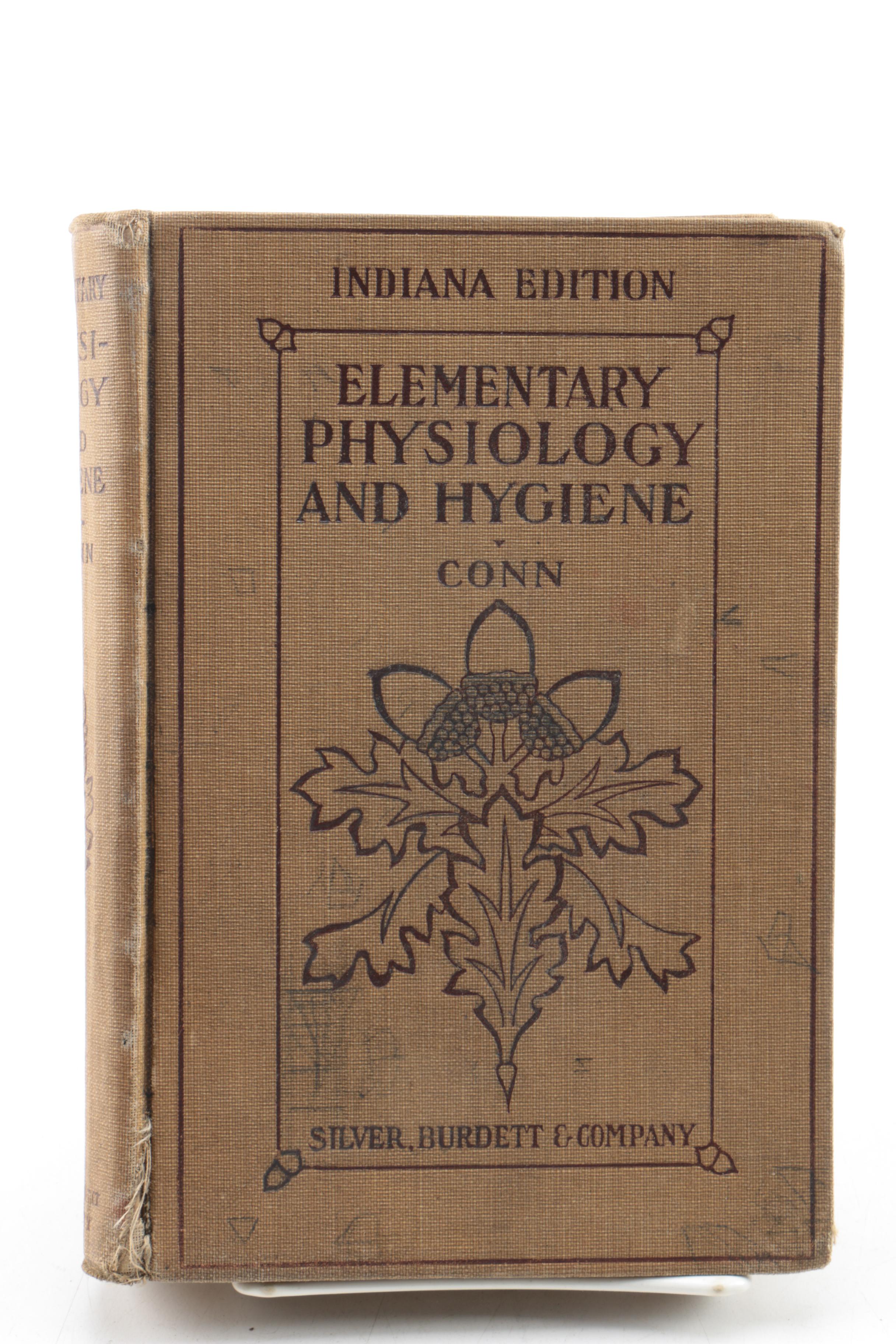 Vintage Schoolbooks Including "Physiology and Hygiene"