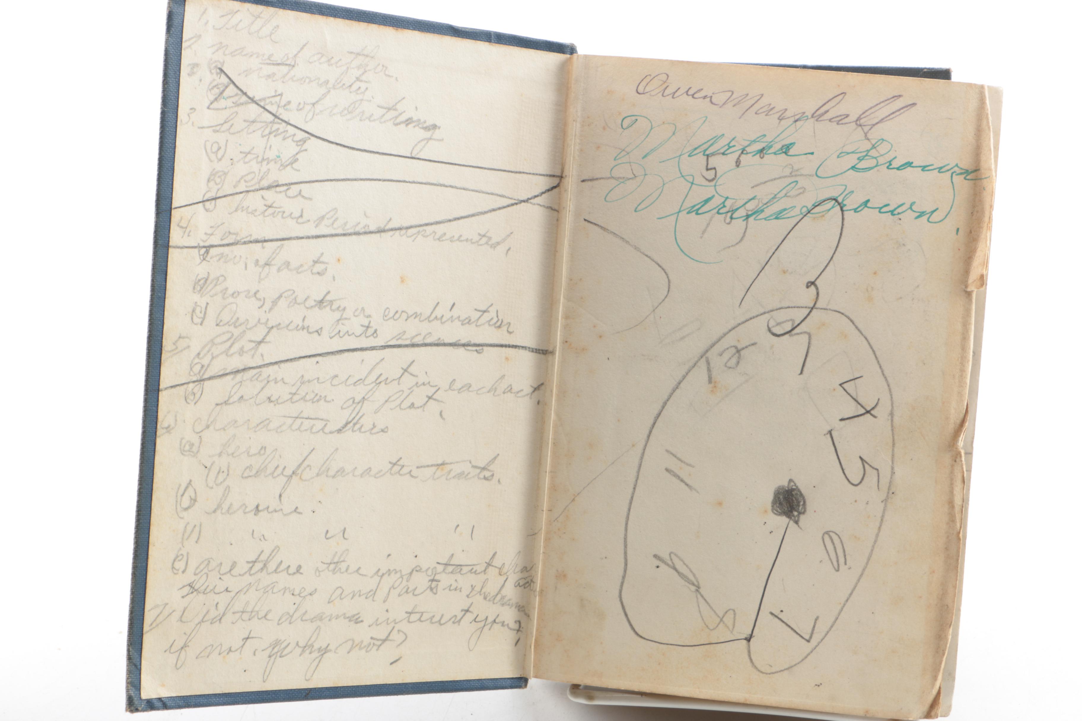 Vintage Schoolbooks Including "Physiology and Hygiene"