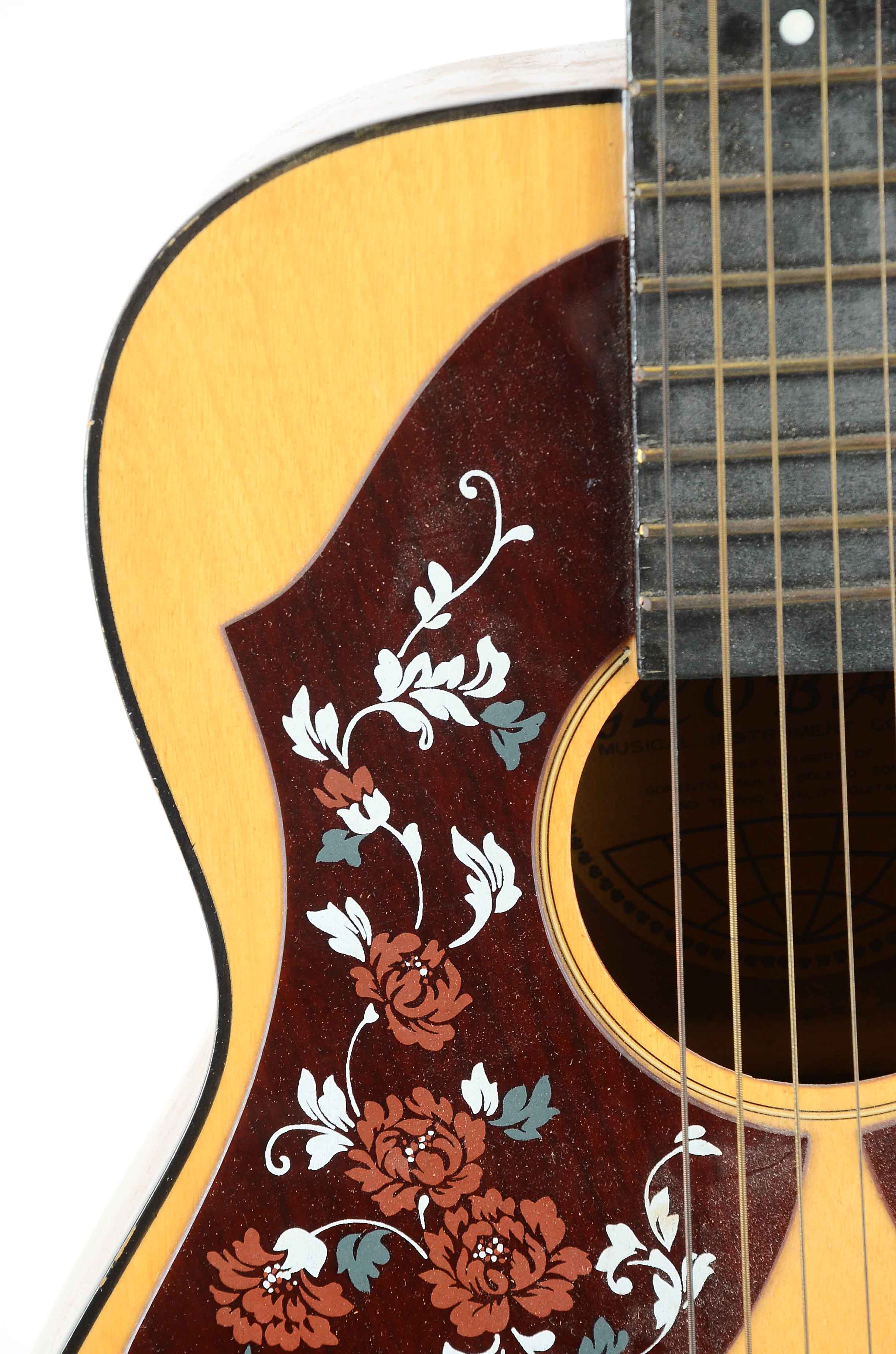 Vintage Global Acoustic Guitar