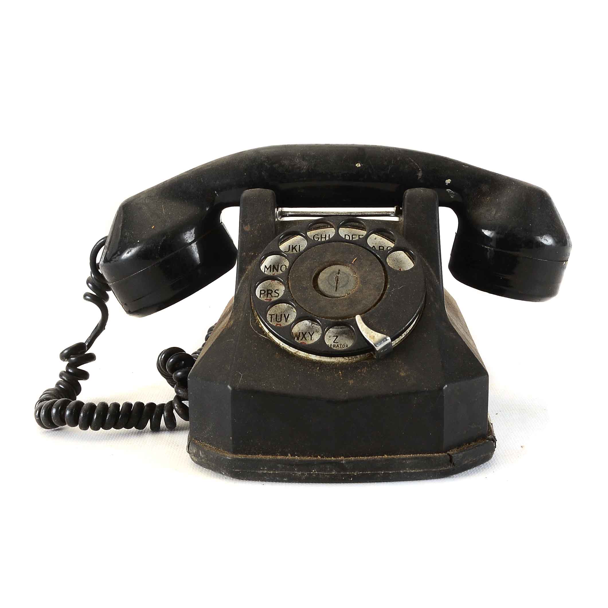 Vintage Canadian Rotary Telephone in Black