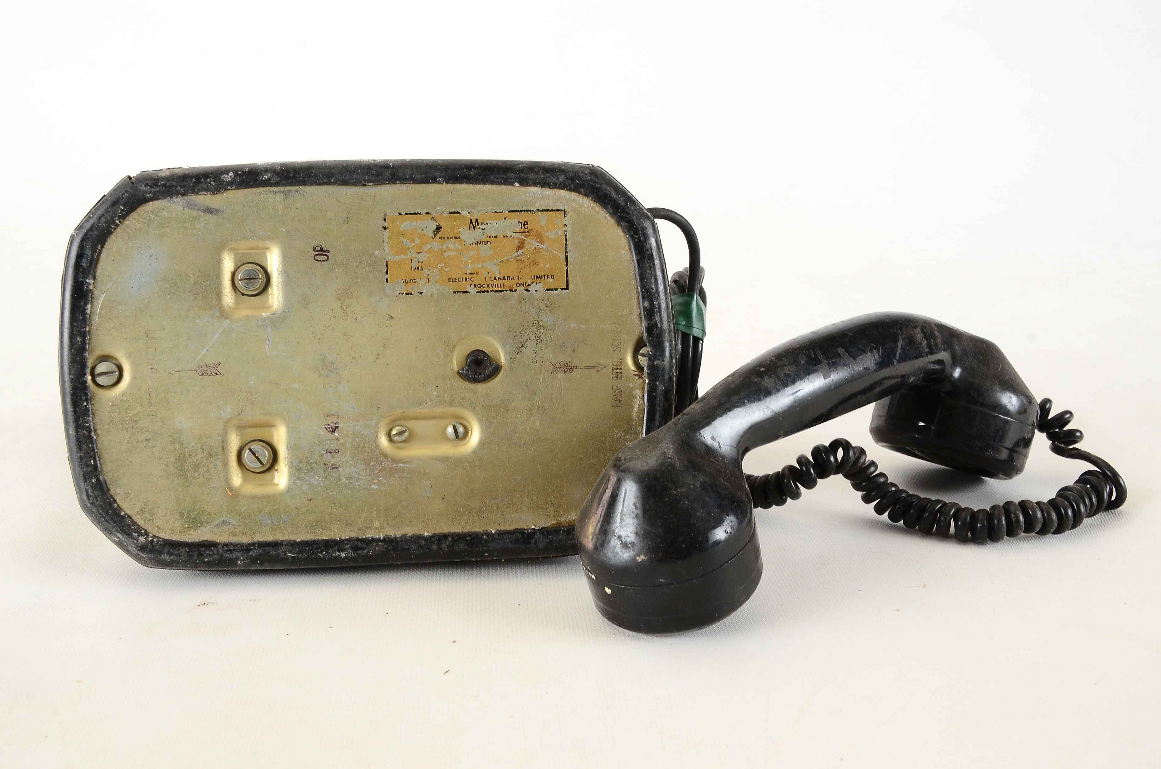Vintage Canadian Rotary Telephone in Black