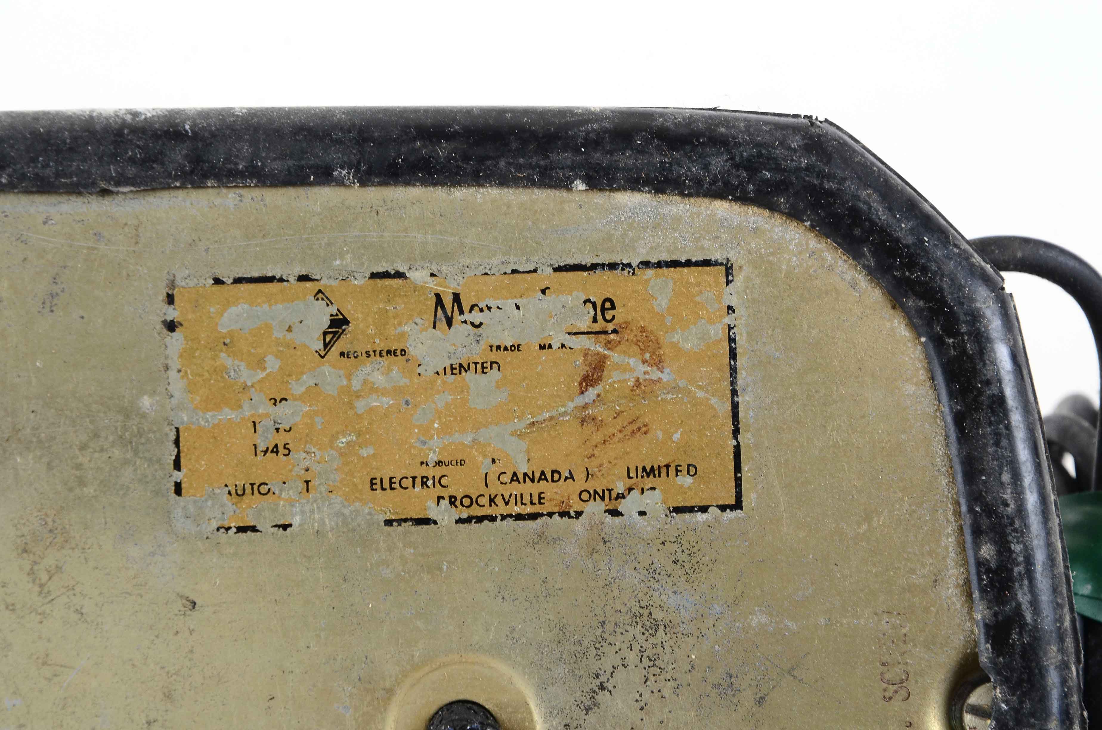 Vintage Canadian Rotary Telephone in Black