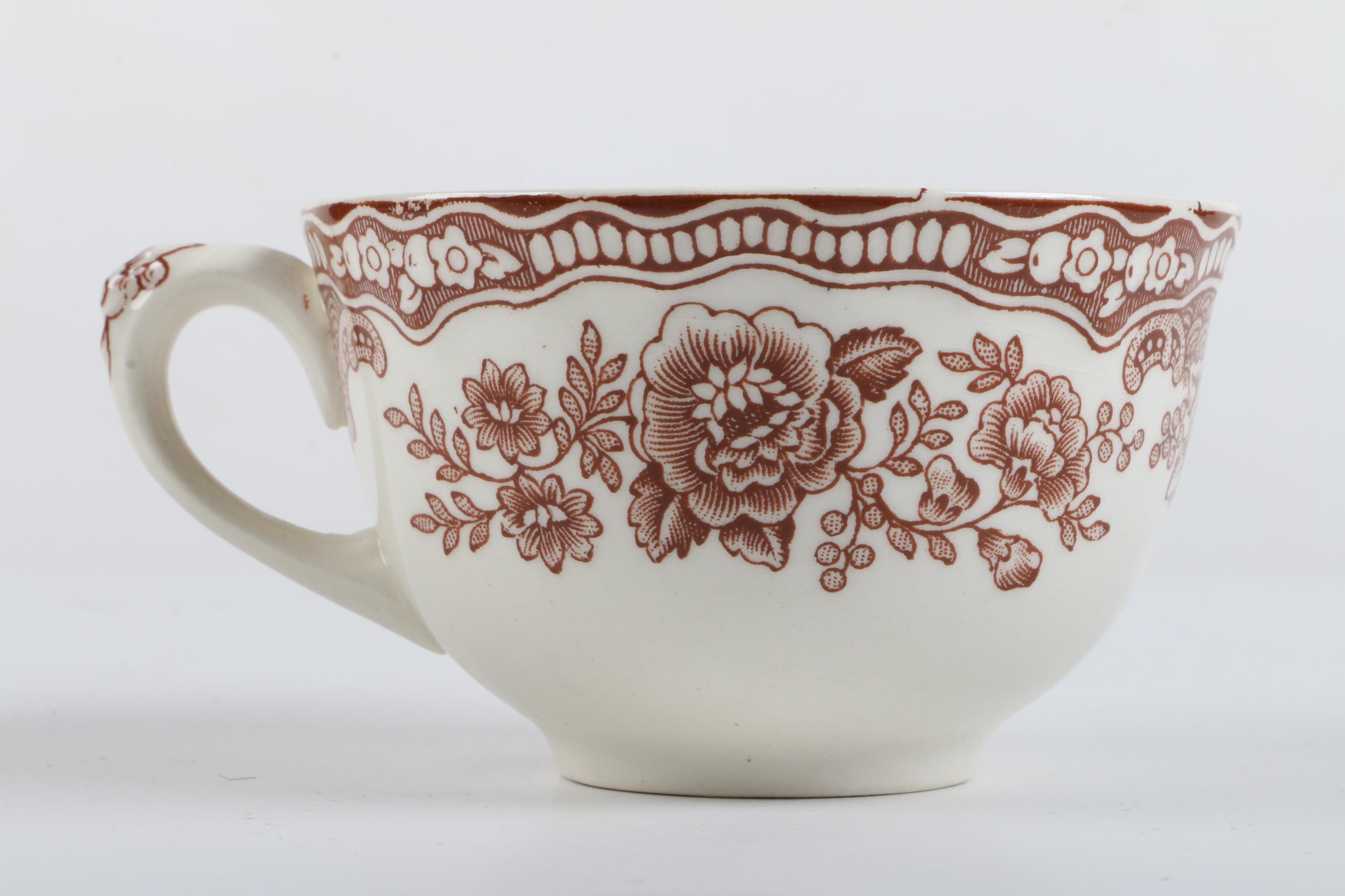 Porcelain Teacups Including  Vintage Haviland Limoges