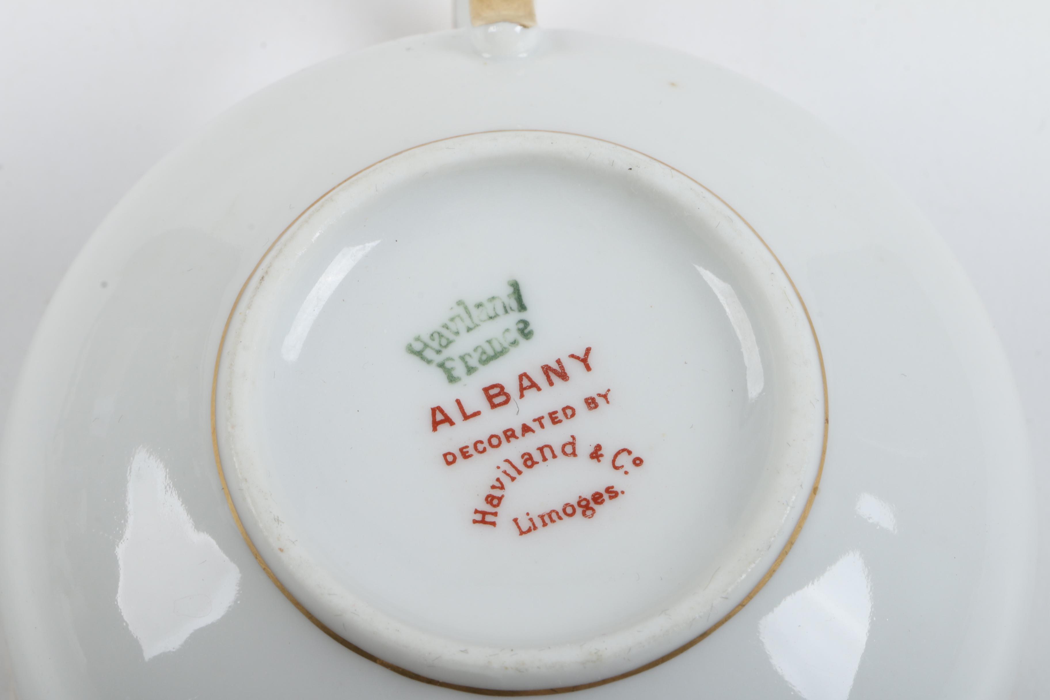 Porcelain Teacups Including  Vintage Haviland Limoges