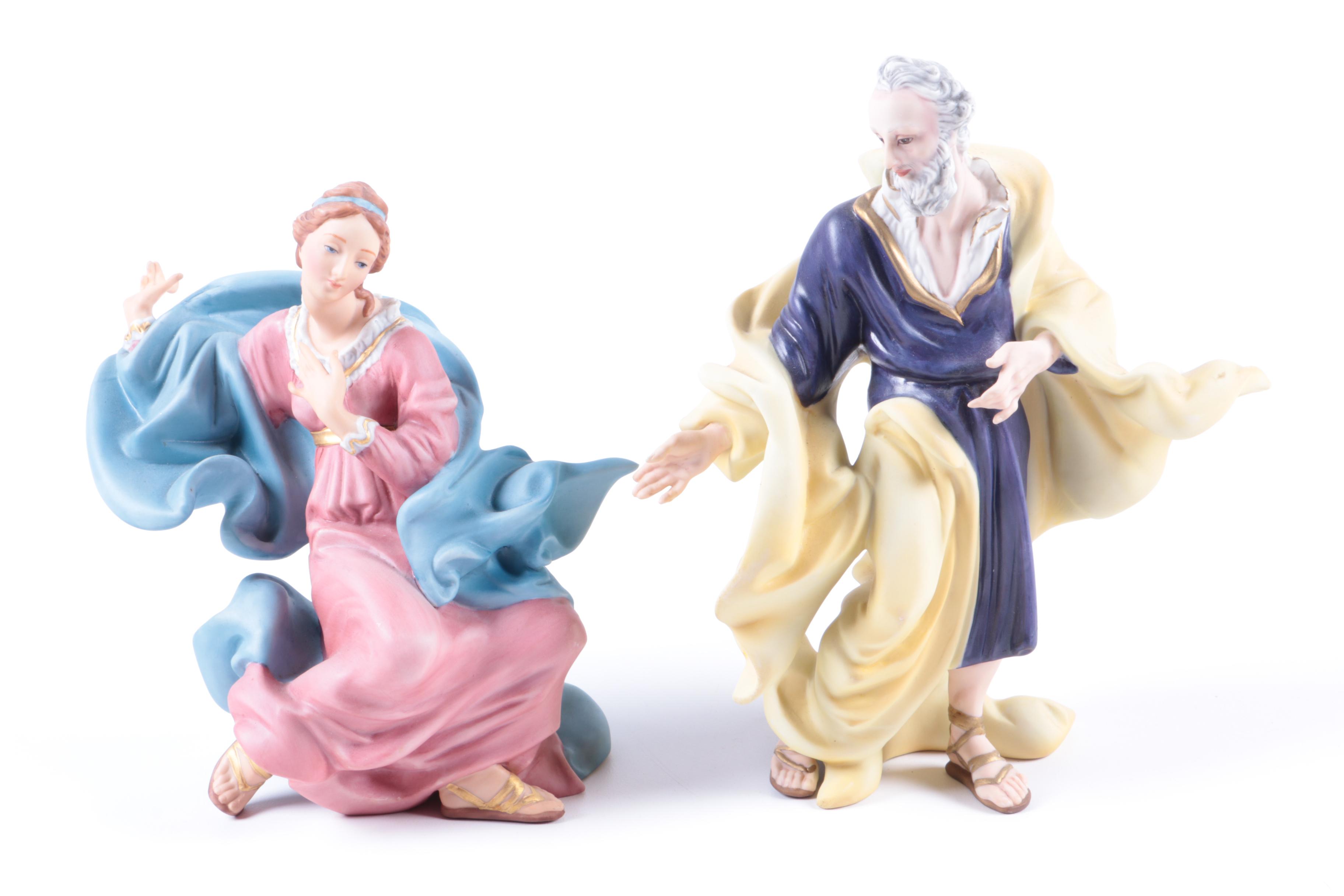 The Vatican Nativity Infant Jesus, Mary and Joseph Porcelain Figurines