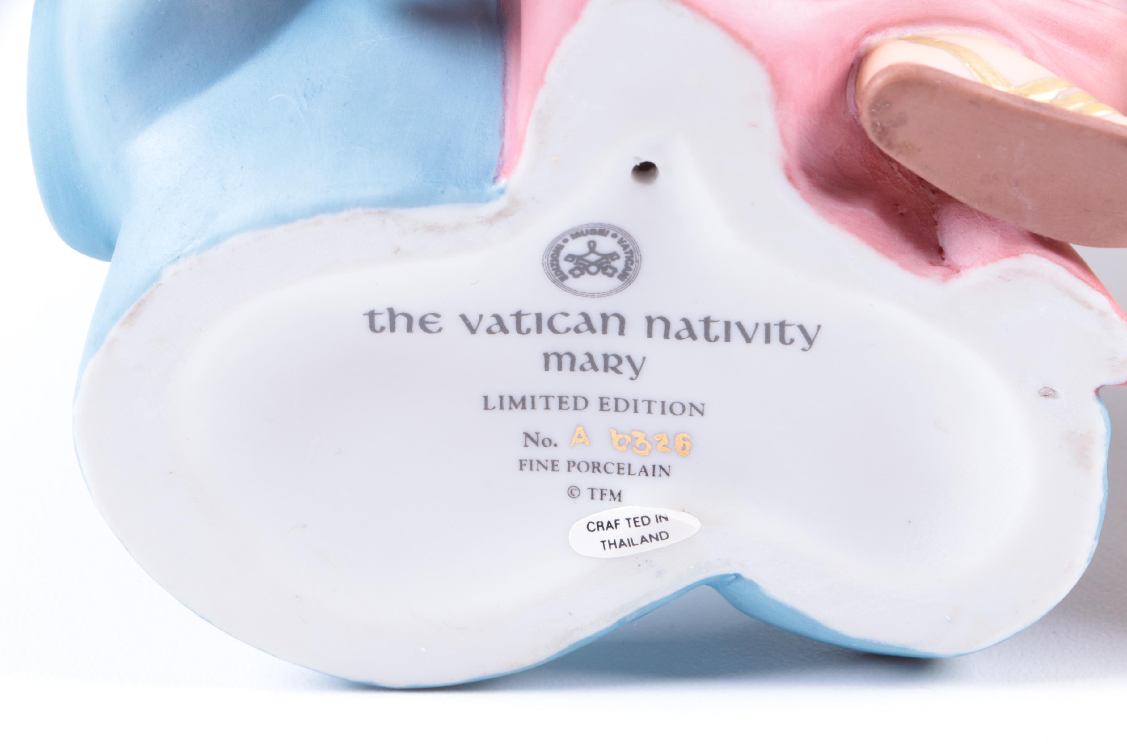 The Vatican Nativity Infant Jesus, Mary and Joseph Porcelain Figurines