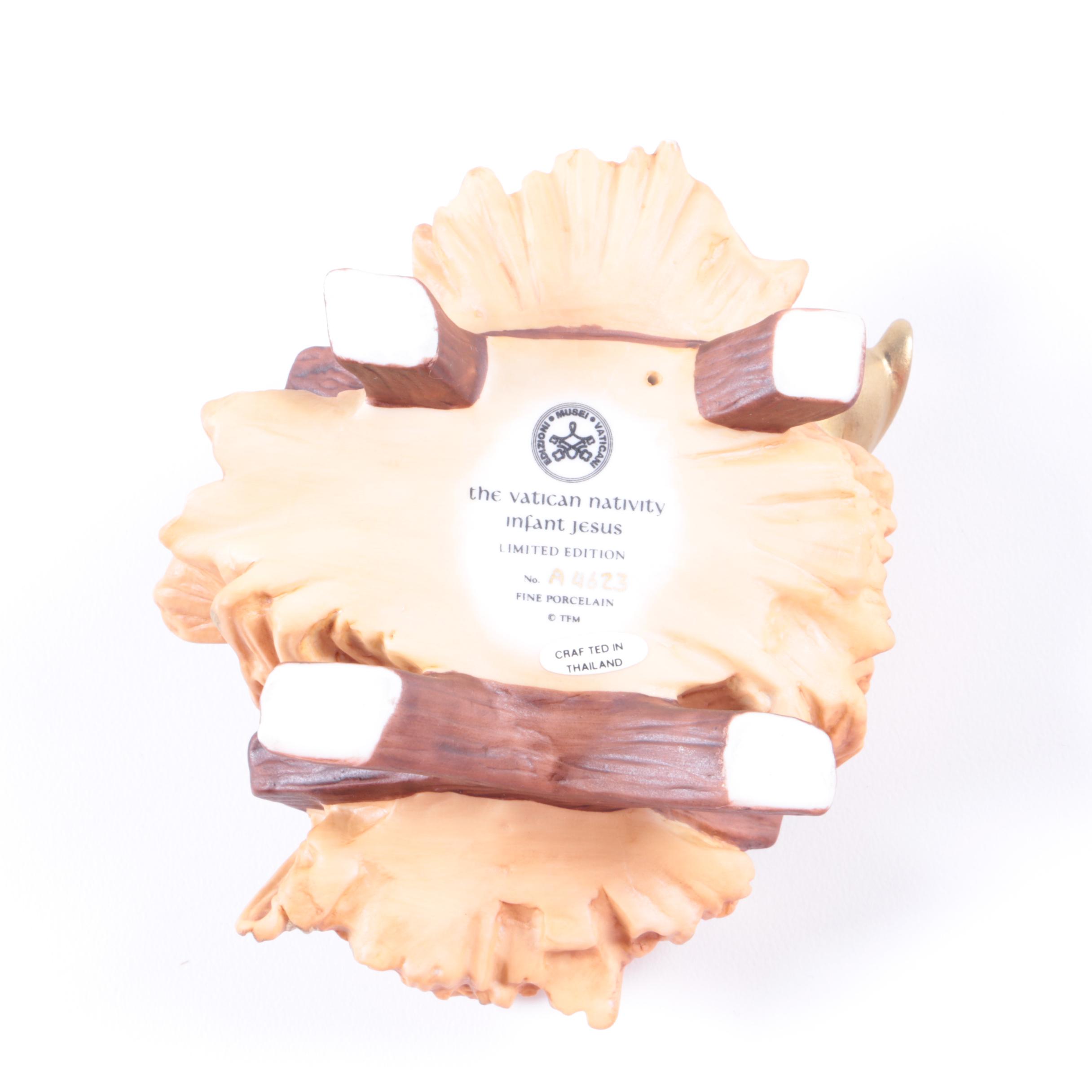 The Vatican Nativity Infant Jesus, Mary and Joseph Porcelain Figurines