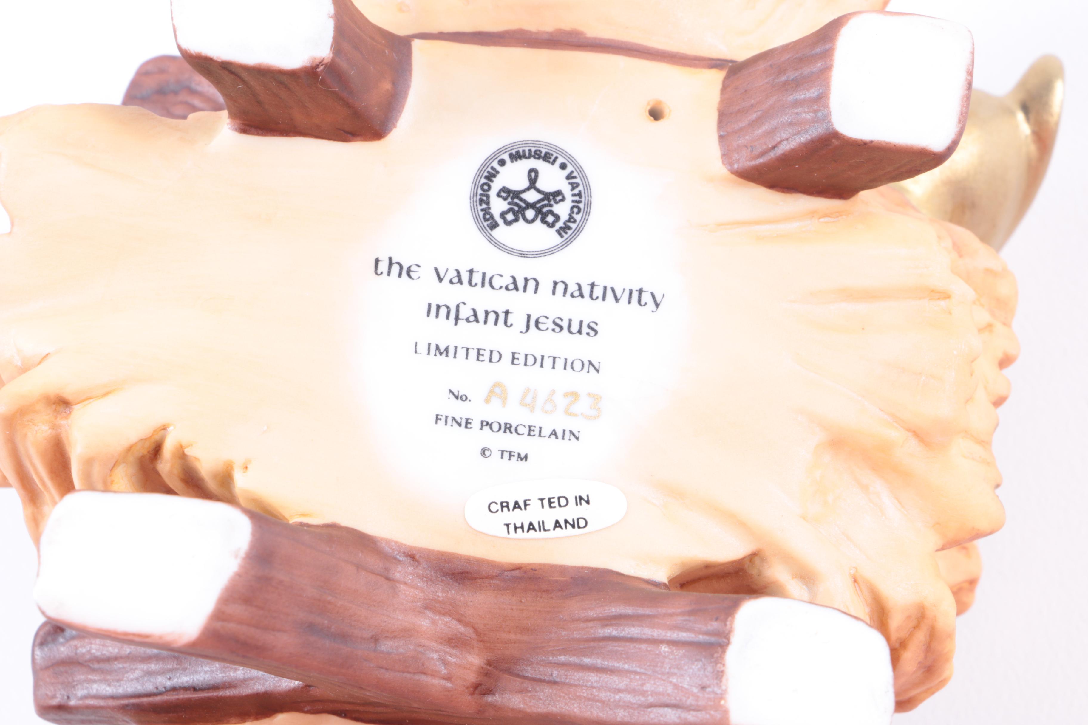 The Vatican Nativity Infant Jesus, Mary and Joseph Porcelain Figurines