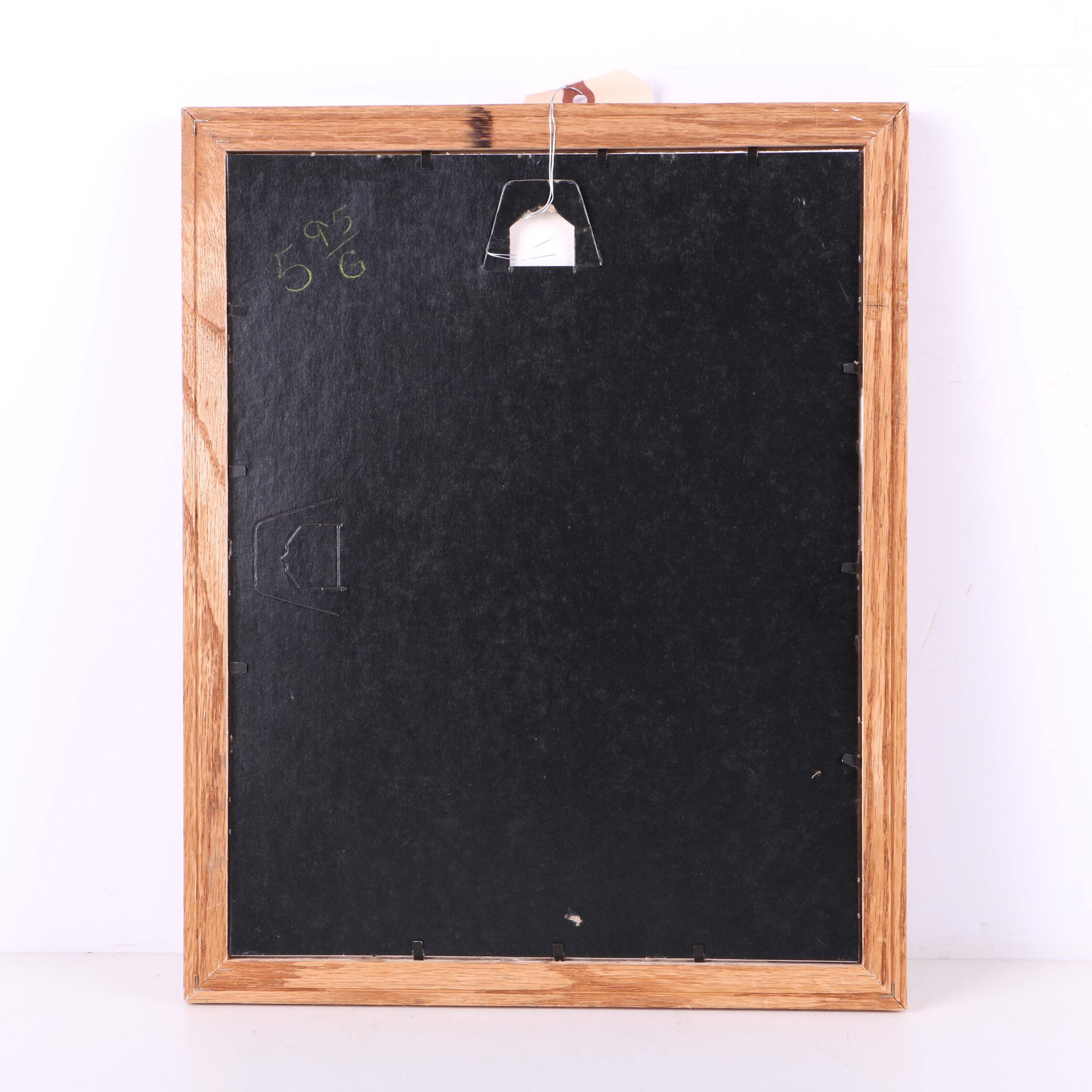 Offset Lithograph Print on Paper After H. Huber "Augsburg"