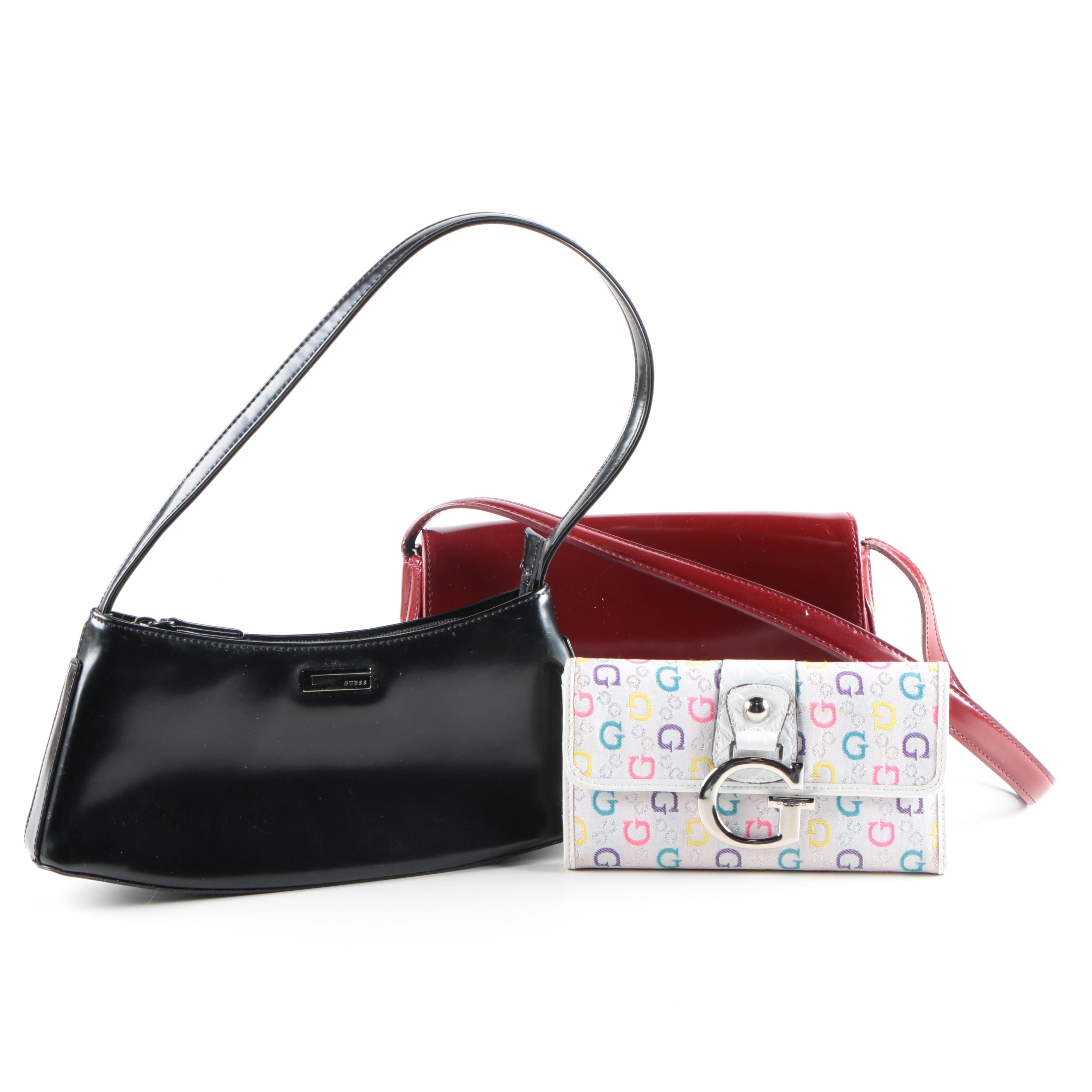 Guess  Leather Handbags and Monogram Wallet