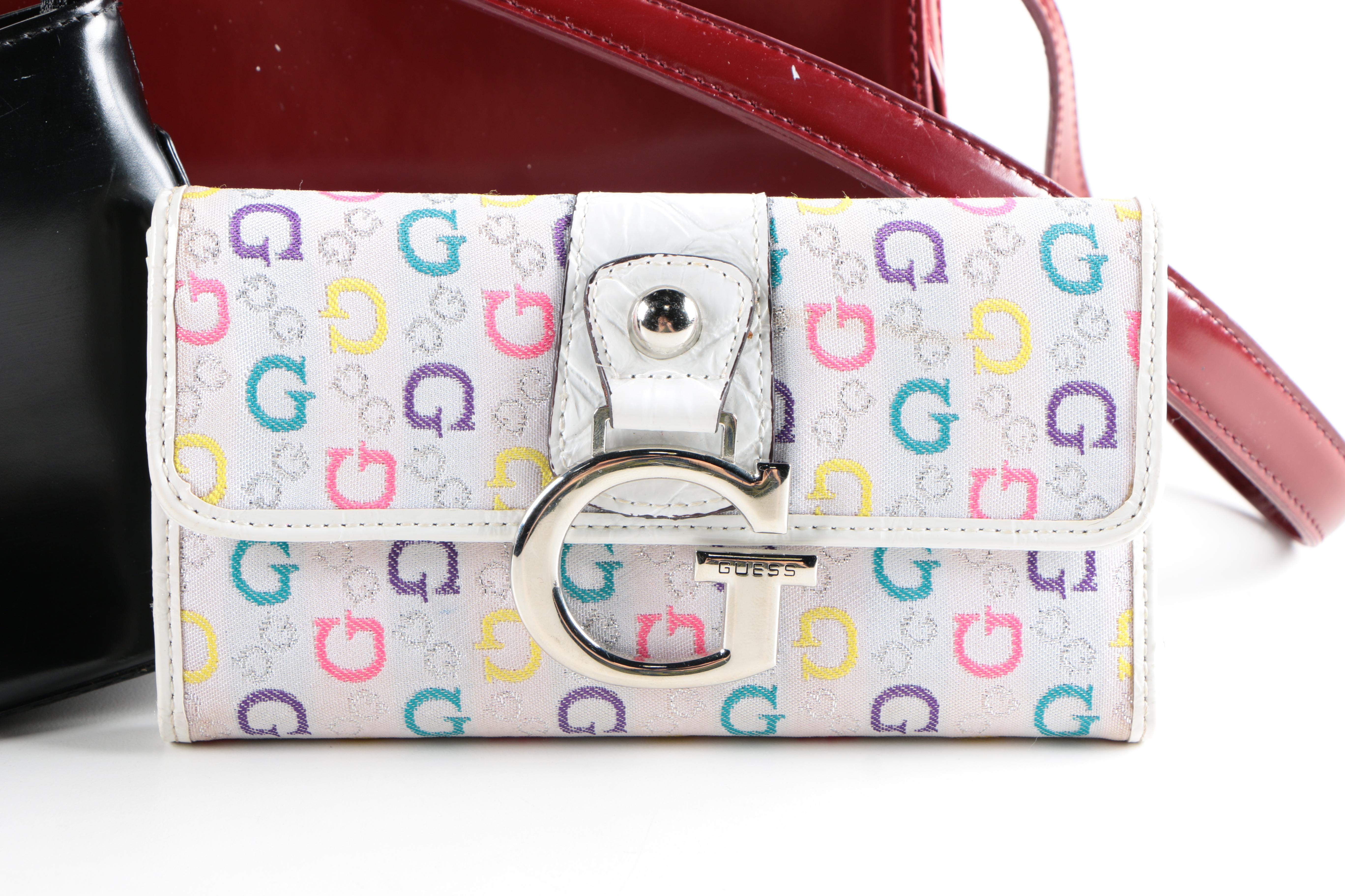 Guess  Leather Handbags and Monogram Wallet