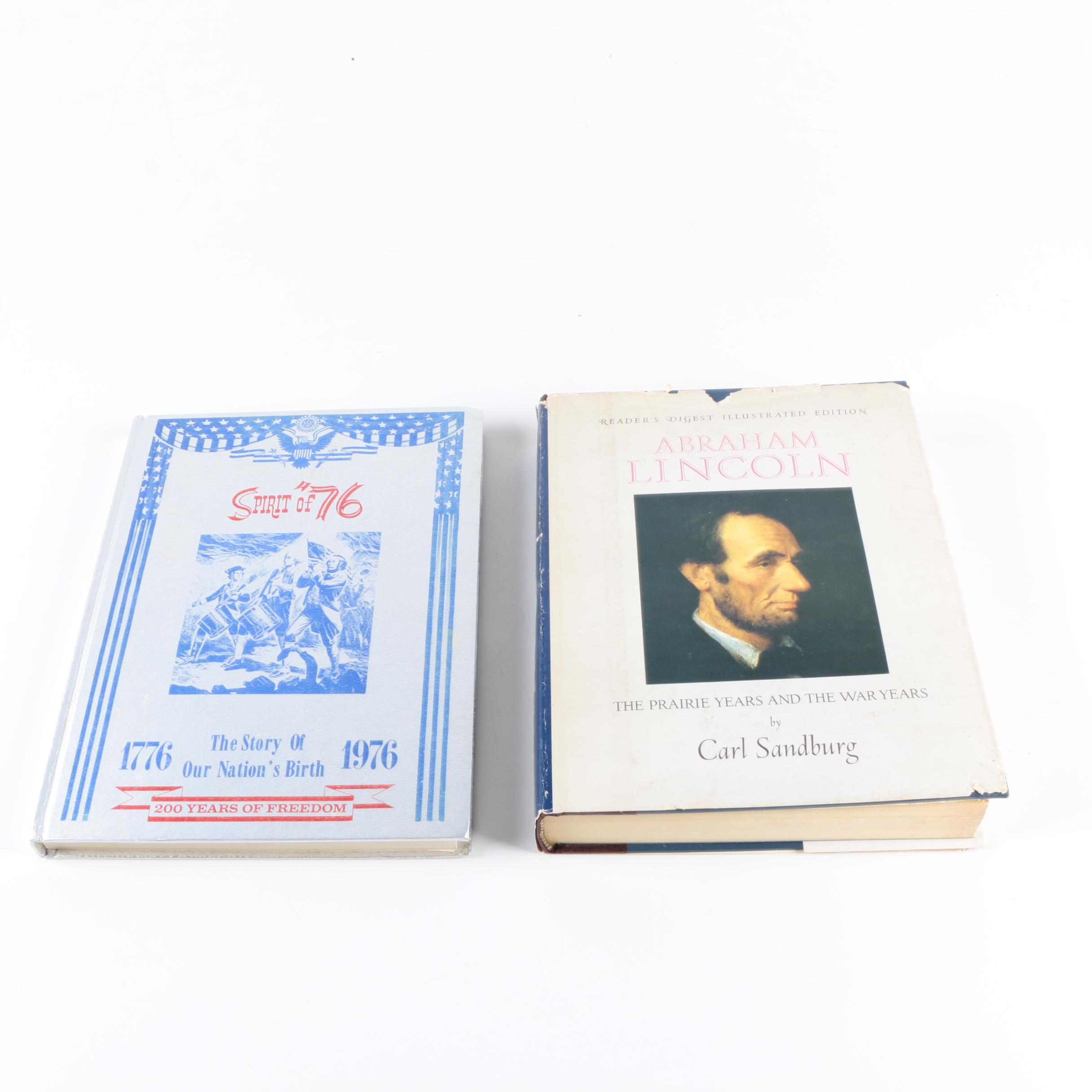 1970 Illustrated Carl Sandburg's "Abraham Lincoln" and 1976 "Spirit of '76"