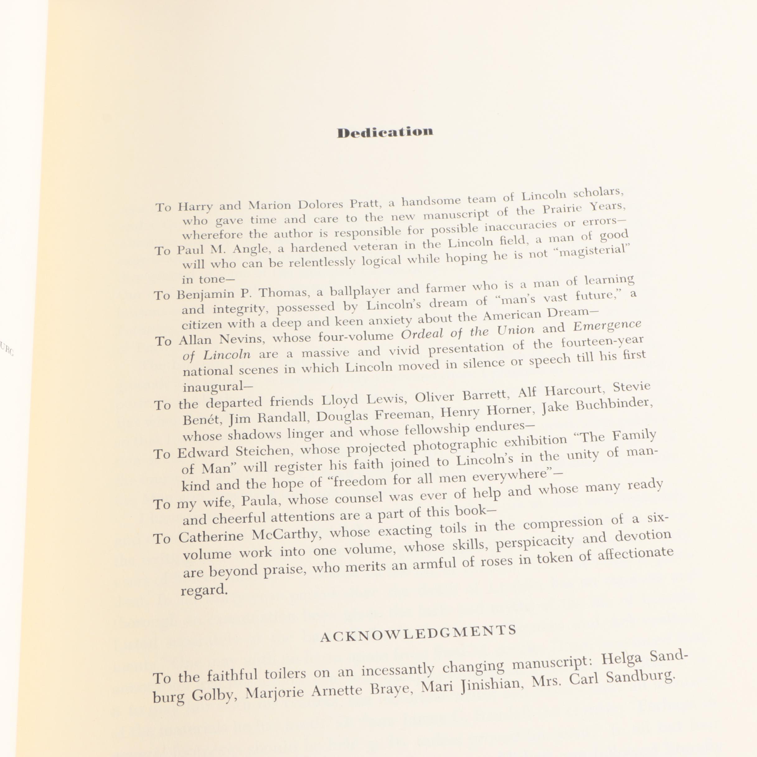 1970 Illustrated Carl Sandburg's "Abraham Lincoln" and 1976 "Spirit of '76"