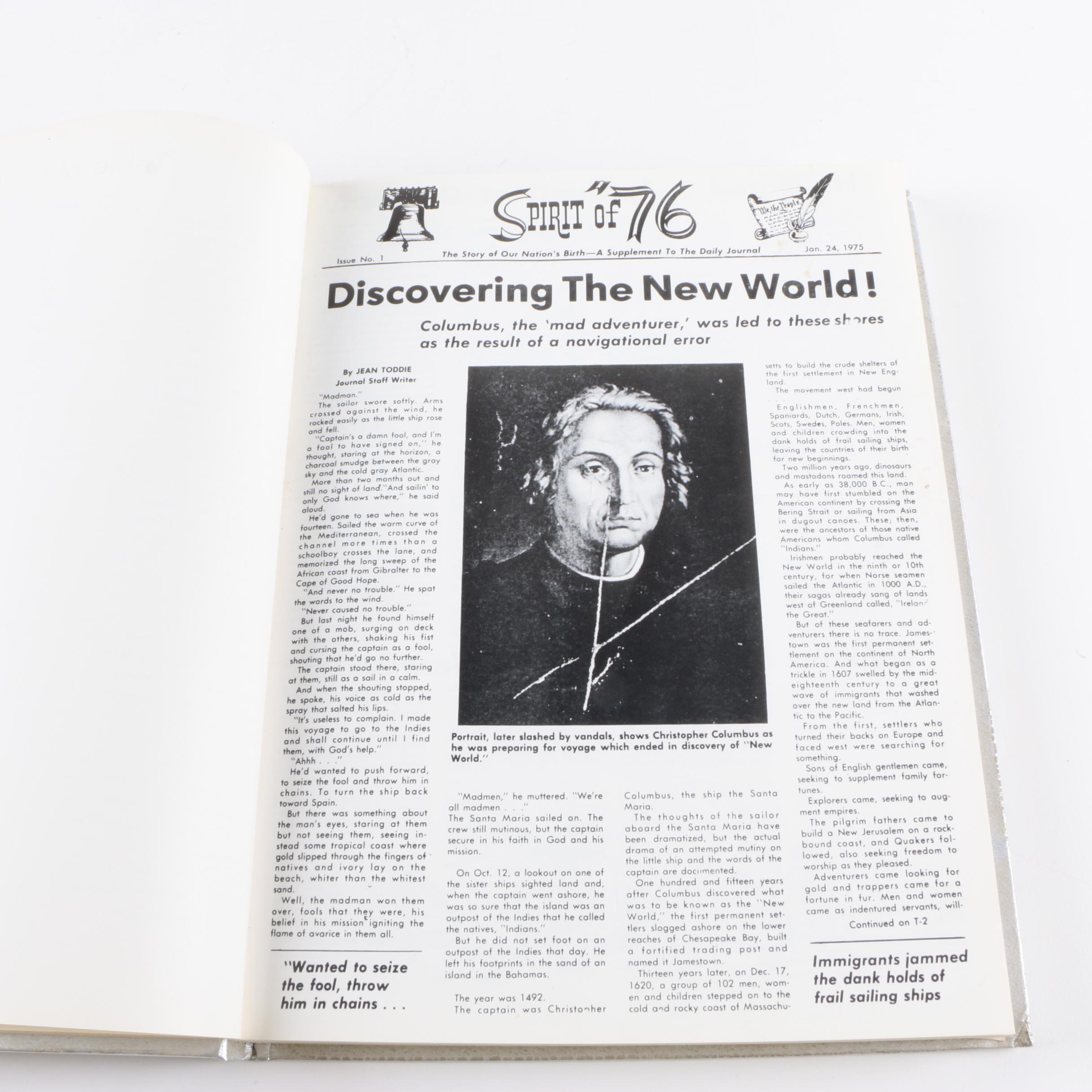 1970 Illustrated Carl Sandburg's "Abraham Lincoln" and 1976 "Spirit of '76"