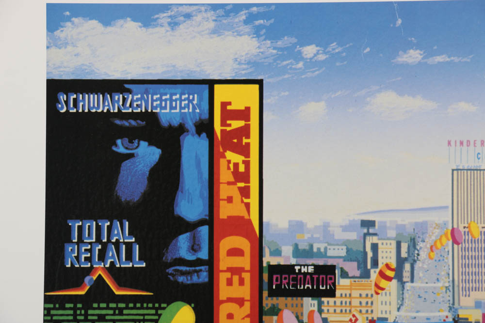 Hiro Yamagata Signed Offset Lithograph Poster "World Gym"