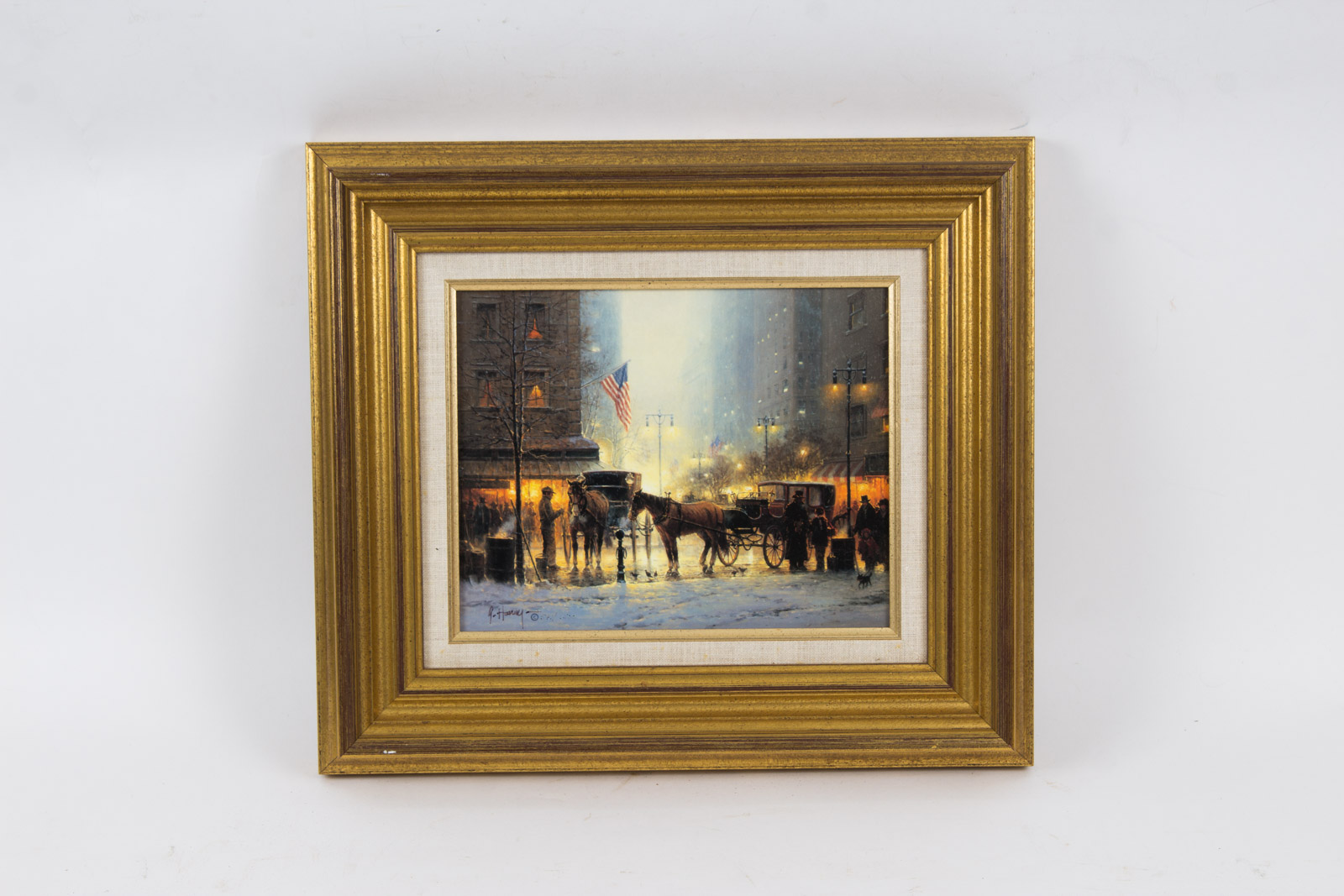 G. Harvey Limited Edition Offset Lithograph "Twilight In The City"