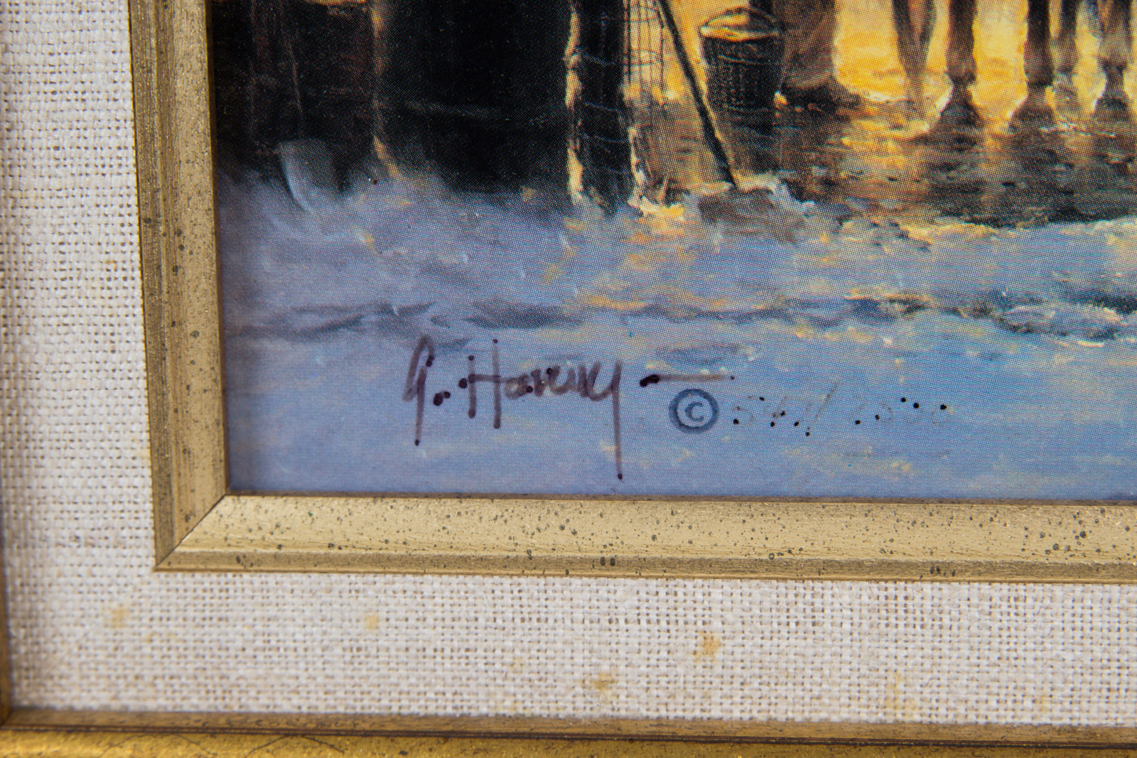 G. Harvey Limited Edition Offset Lithograph "Twilight In The City"