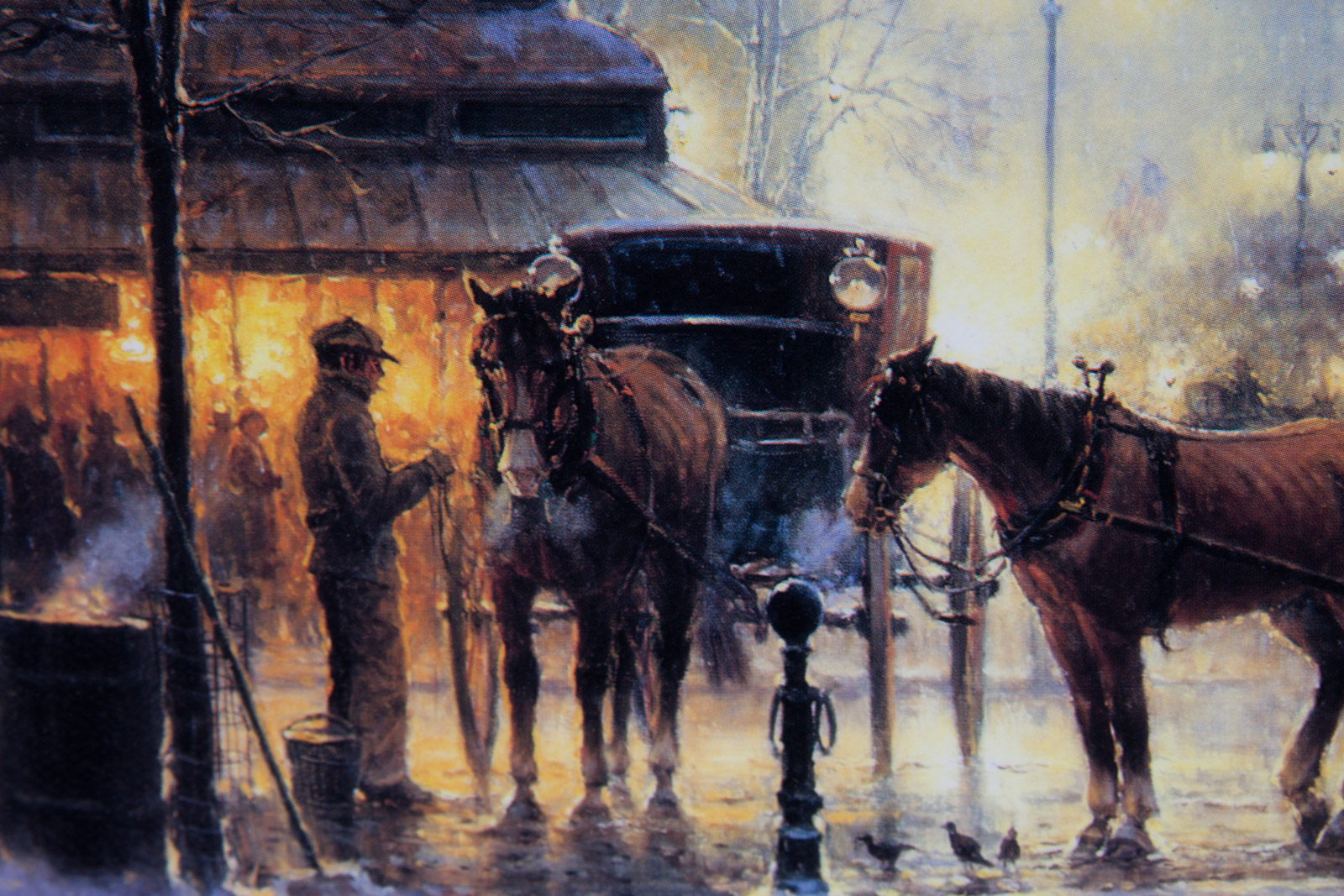 G. Harvey Limited Edition Offset Lithograph "Twilight In The City"