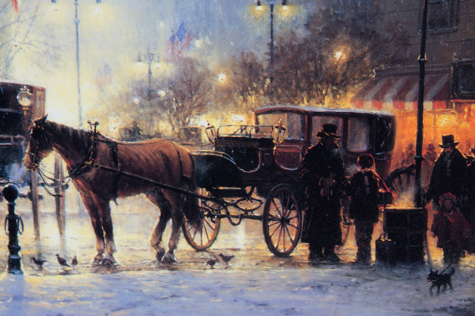 G. Harvey Limited Edition Offset Lithograph "Twilight In The City"