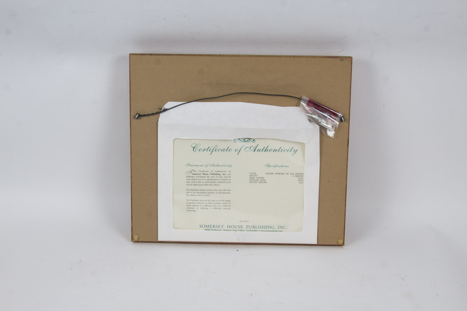 G. Harvey Limited Edition Offset Lithograph "Twilight In The City"