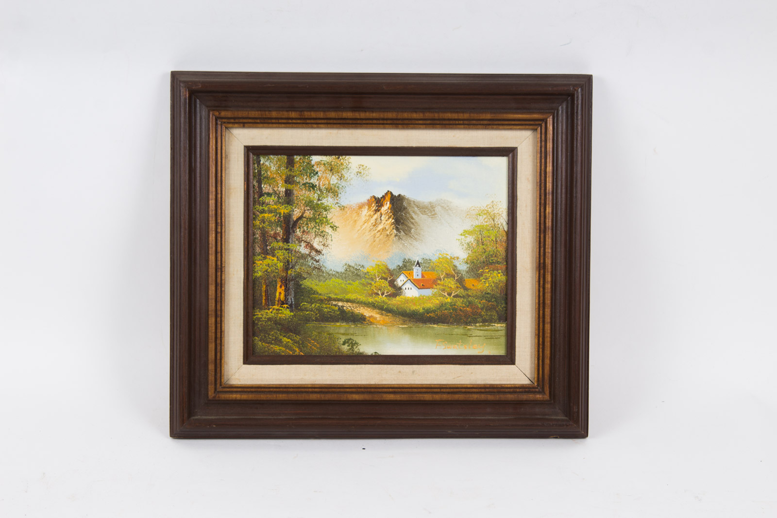 F. Swatsley Mid-Century Oil Painting on Canvas