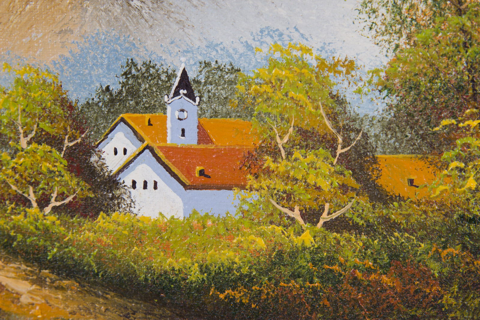 F. Swatsley Mid-Century Oil Painting on Canvas