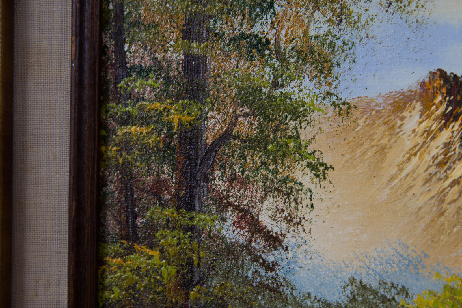 F. Swatsley Mid-Century Oil Painting on Canvas