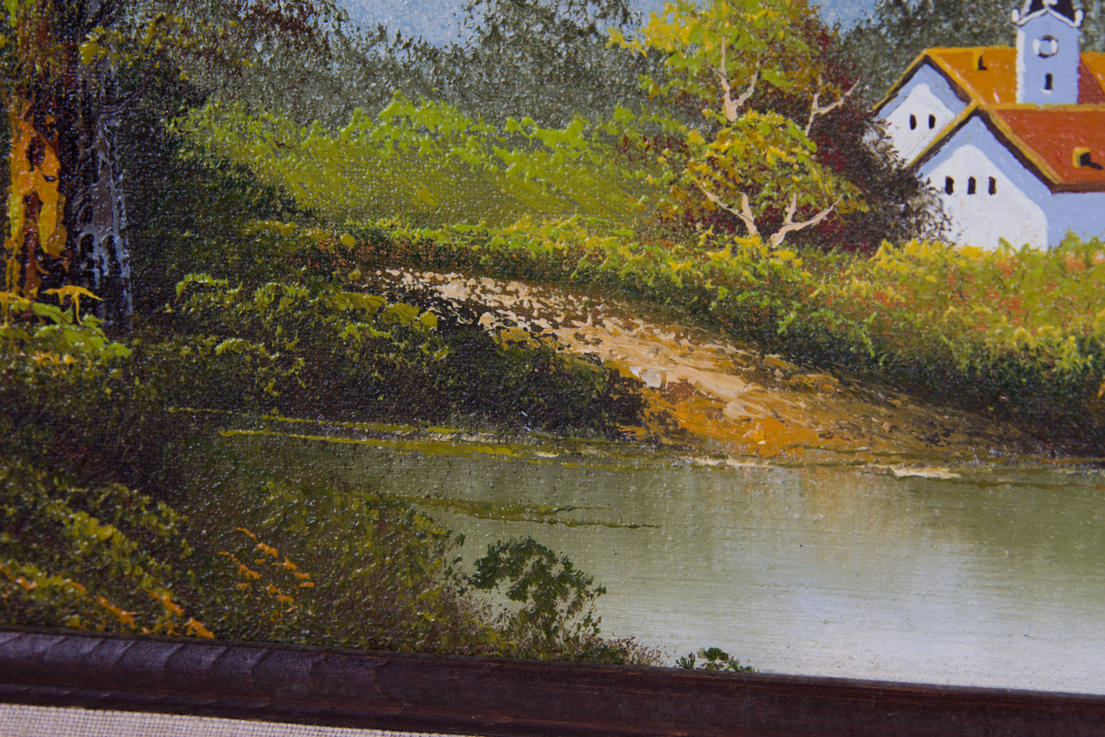 F. Swatsley Mid-Century Oil Painting on Canvas