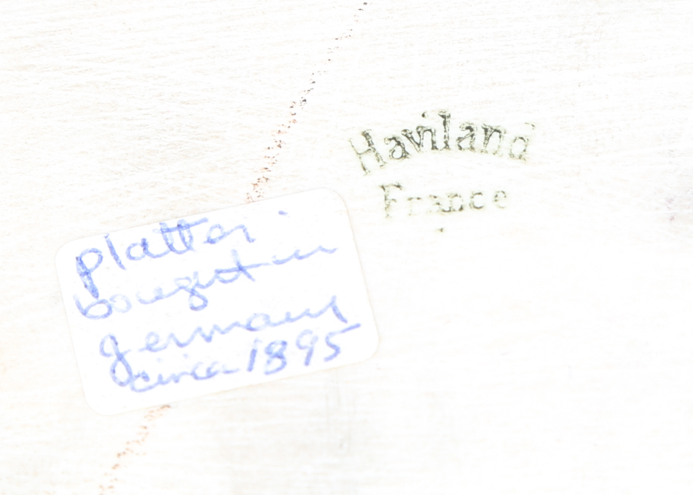 Haviland Hand Painted Porcelain Tray featuring Portrait of Kaiser Wilhelm II