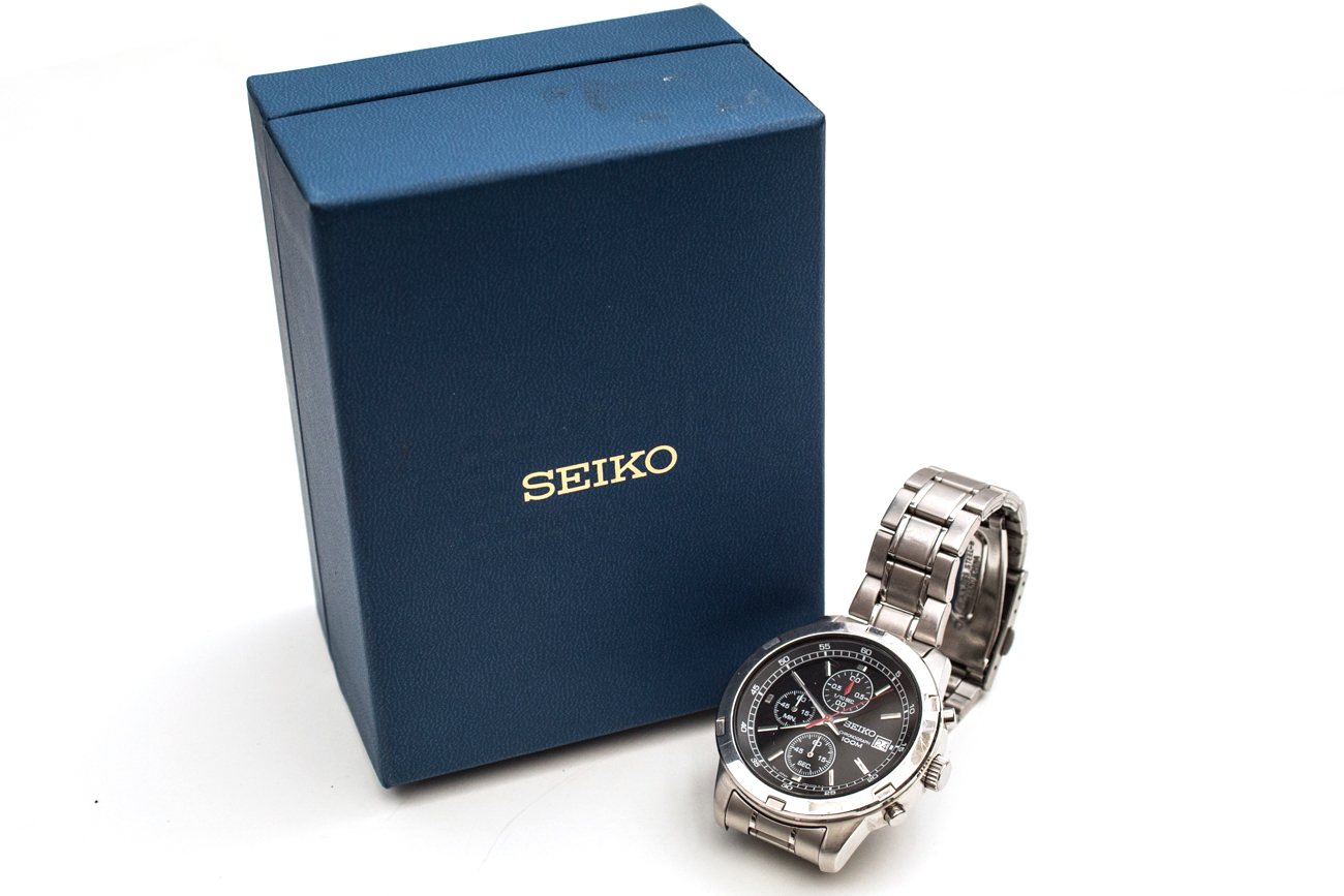 Seiko Two Tone Chronograph Watch