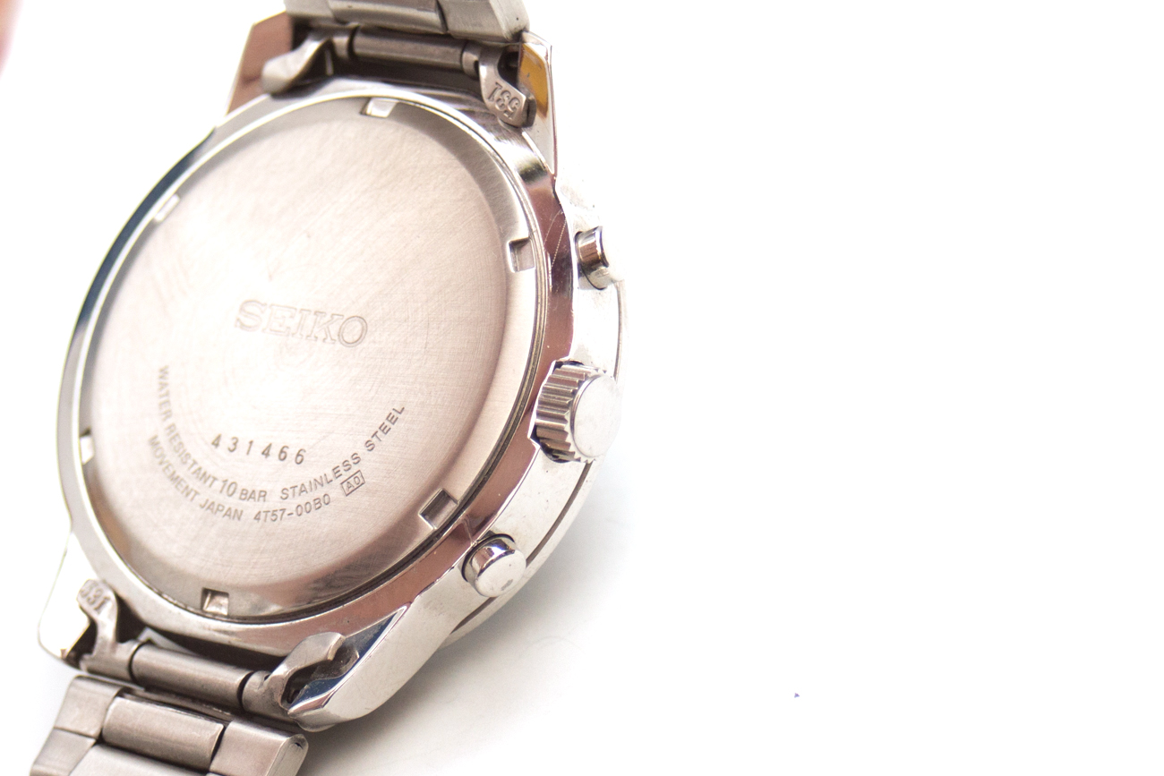 Seiko Two Tone Chronograph Watch