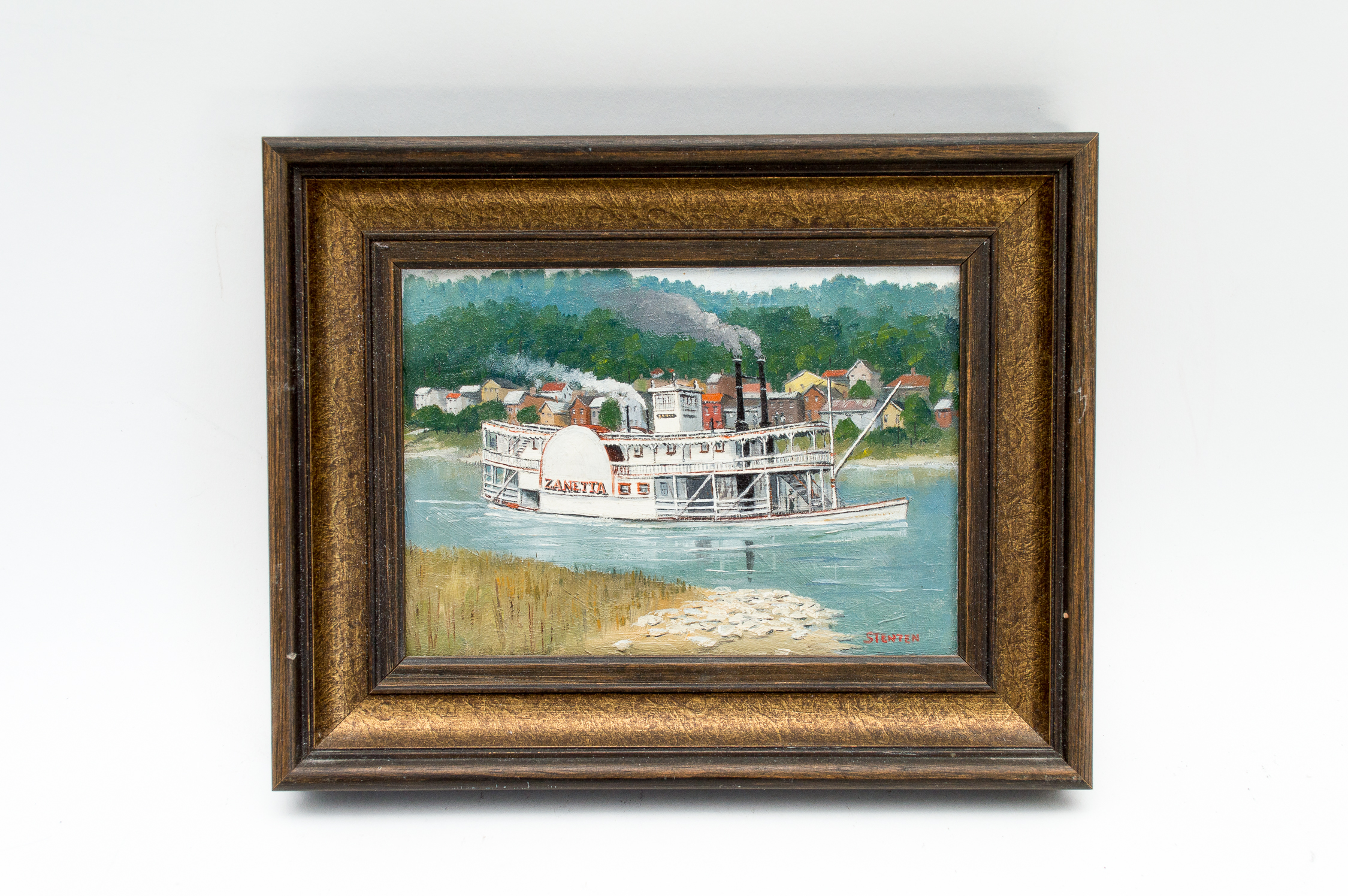 Two Stan Stenton Original Miniature Oil Paintings on Board