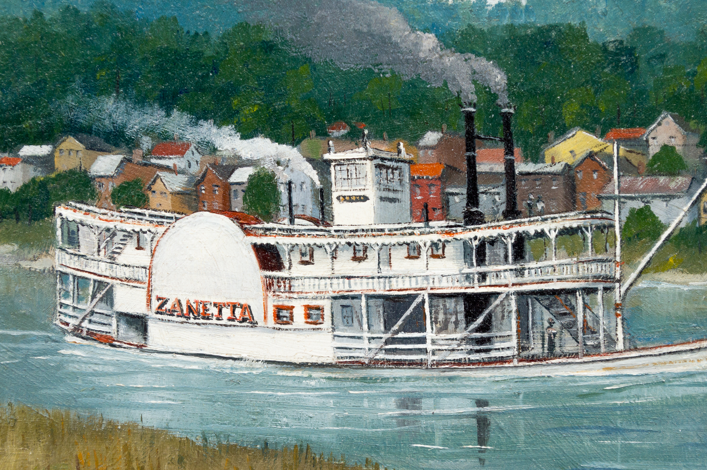 Two Stan Stenton Original Miniature Oil Paintings on Board