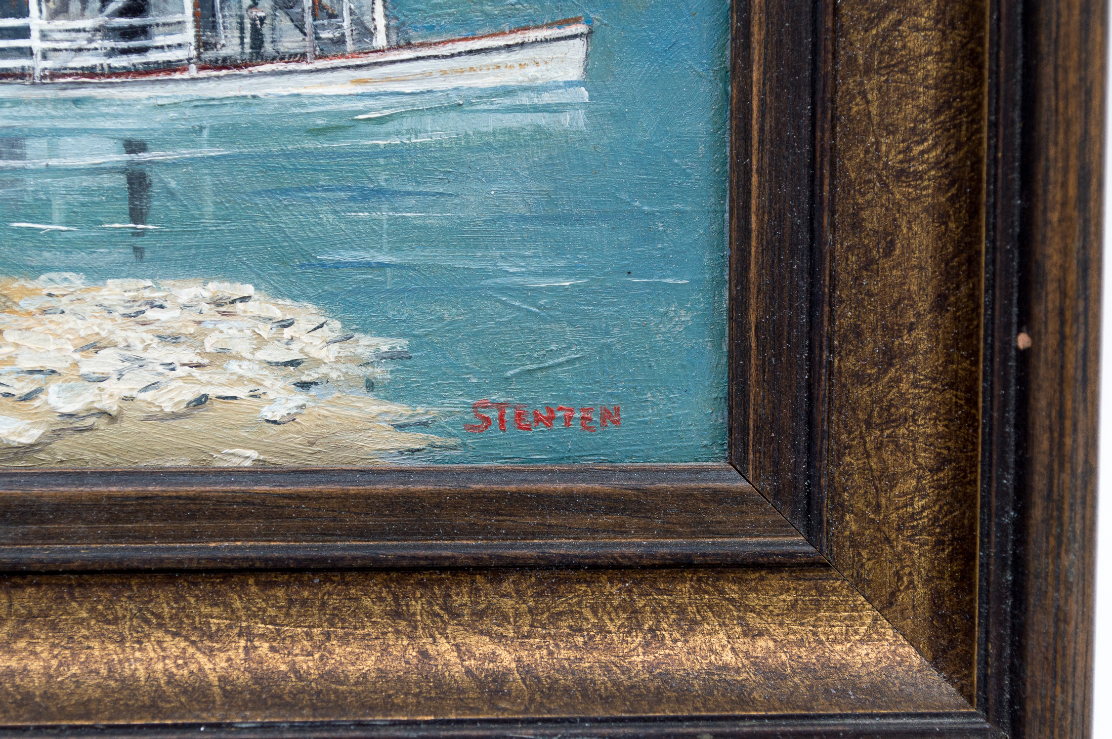 Two Stan Stenton Original Miniature Oil Paintings on Board