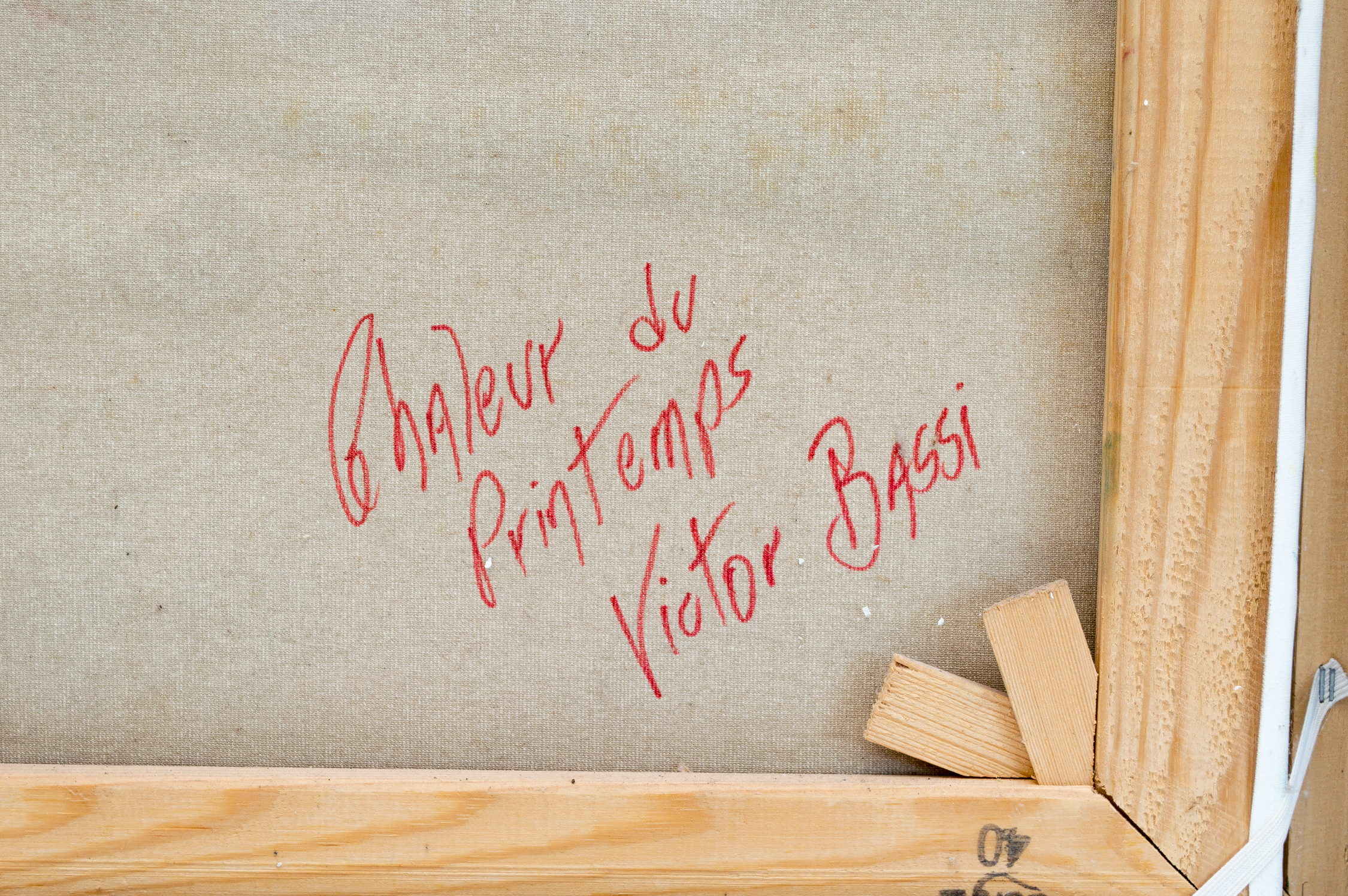 Three Acrylic Paintings on Canvas by Victor Bassi, Isabelle Del Moral, and Megly