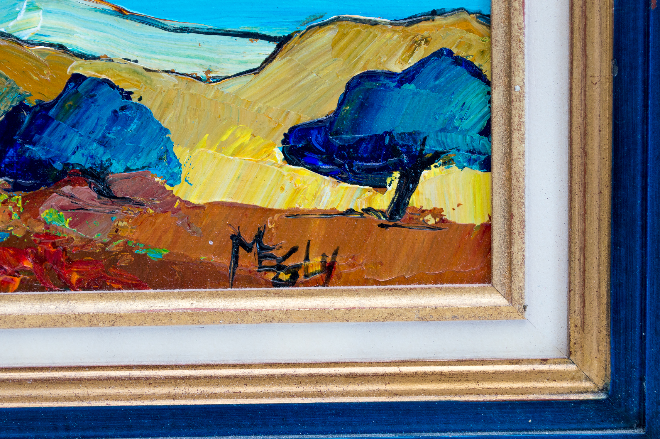 Three Acrylic Paintings on Canvas by Victor Bassi, Isabelle Del Moral, and Megly