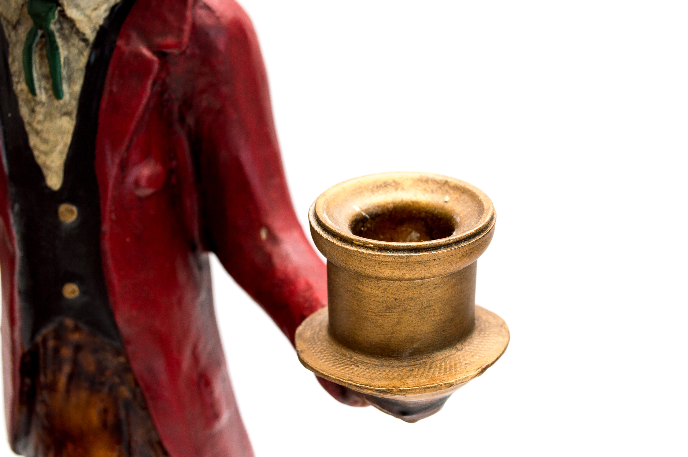 Vintage Bill Huebbe Fox & Bear Candle Holders